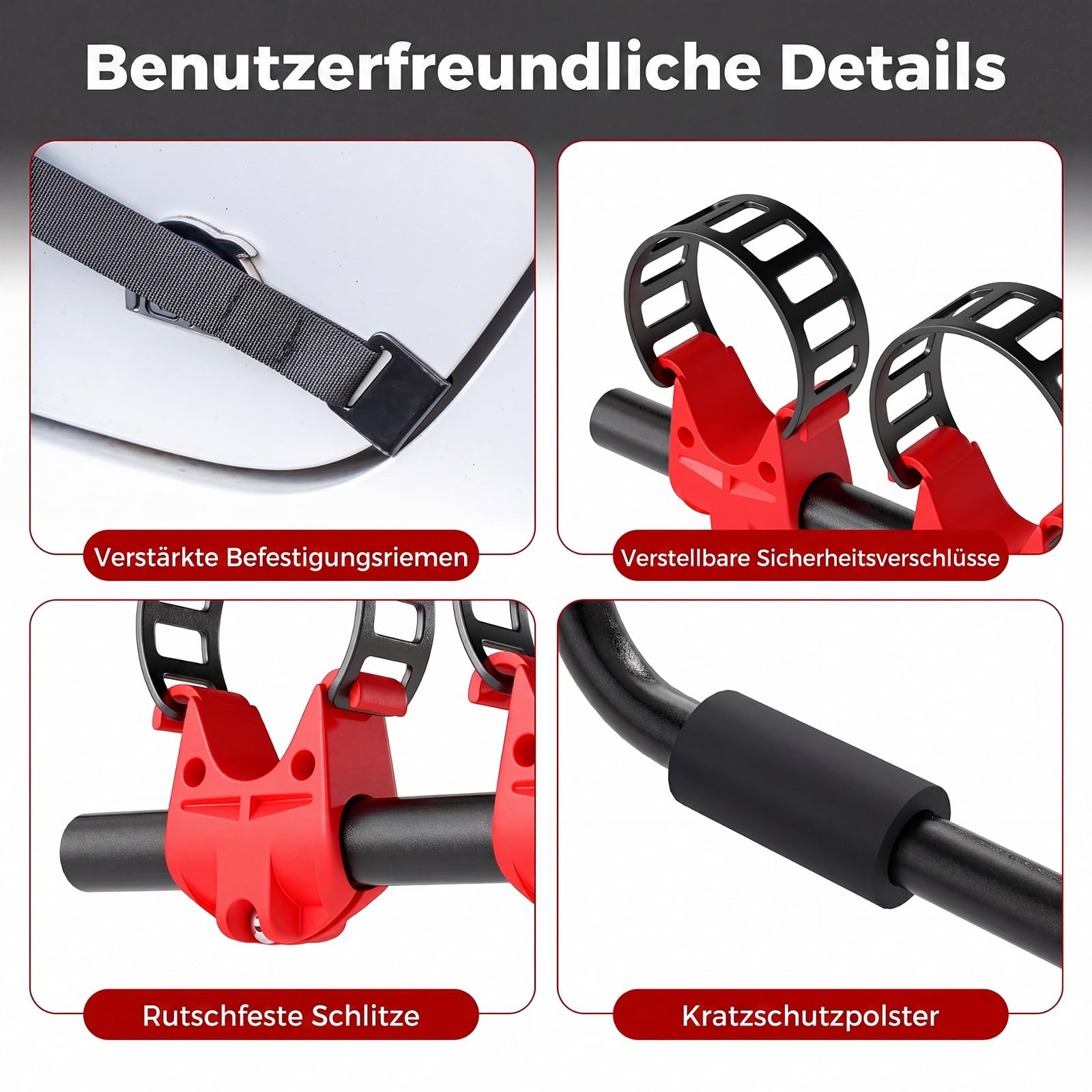 COSTWAY Kofferraum Fahrradträger für 3 Fahrräder