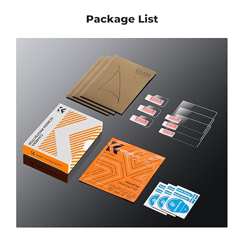 Miniatura 7 de K&F Concept 6 protectores de pantalla de lente para DJI Osmo Pocket 3, accesorios de película de vidrio templado, protector de pantalla de vidrio