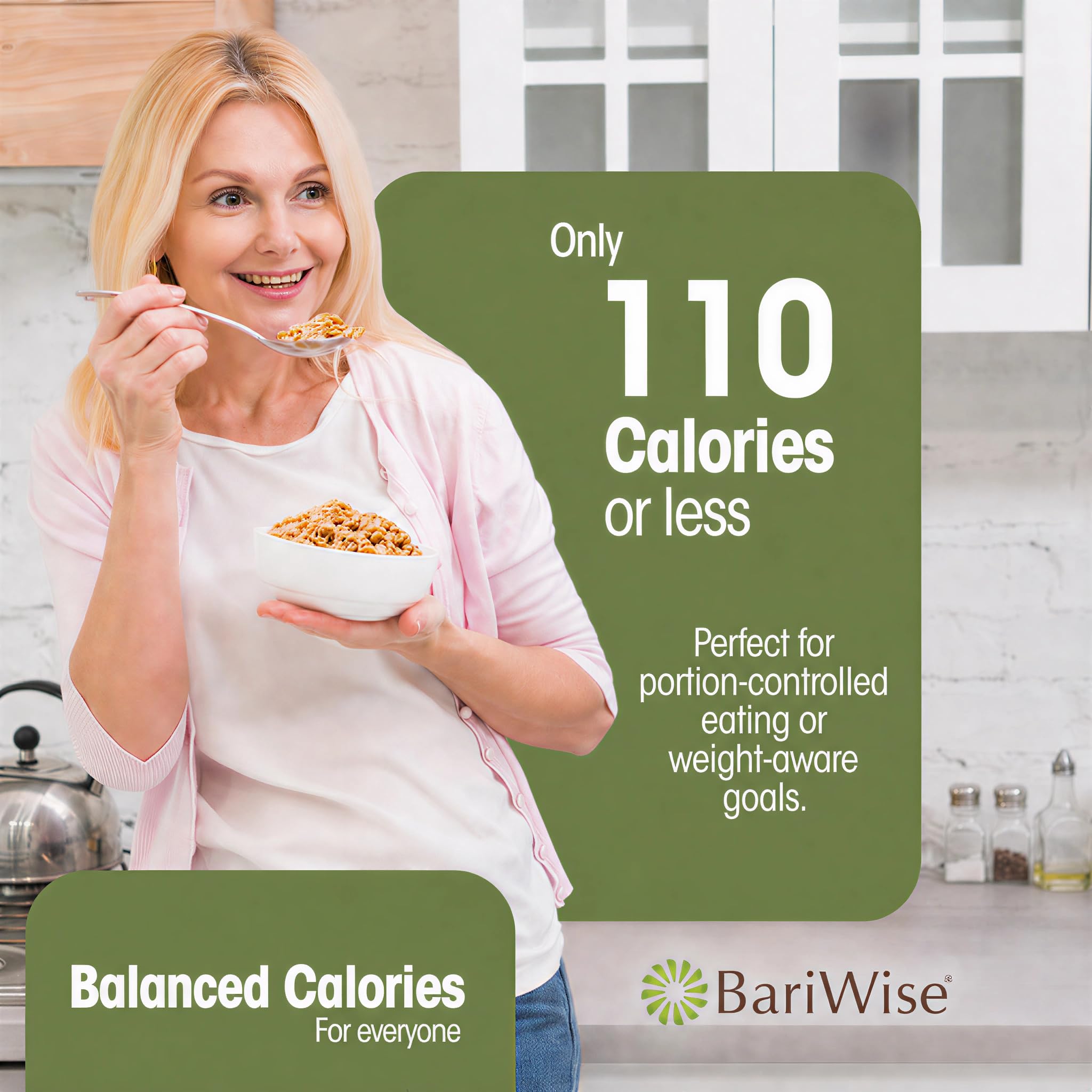 BariWise Low-Carb High Protein Haferflocken / Sofort-Diät heiße Haferflocken – Ahorn & brauner Zucker (7 Portionen/Box) – Low Carb, Low Calorie, Low Fat, Aspartamfrei