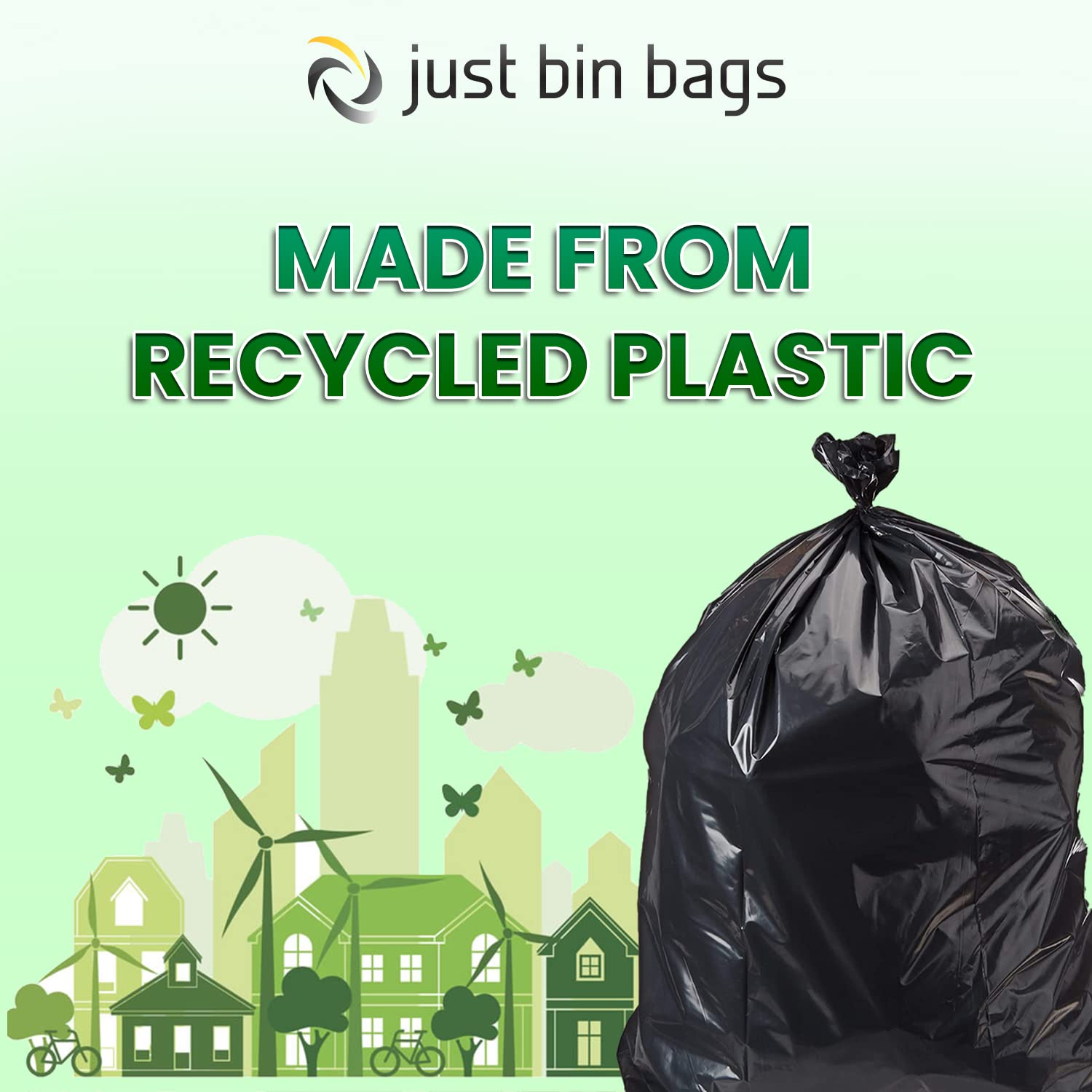 Extra Large Heavy Duty Black Wheelie Bin Liners - Refuse Sacks And Bin