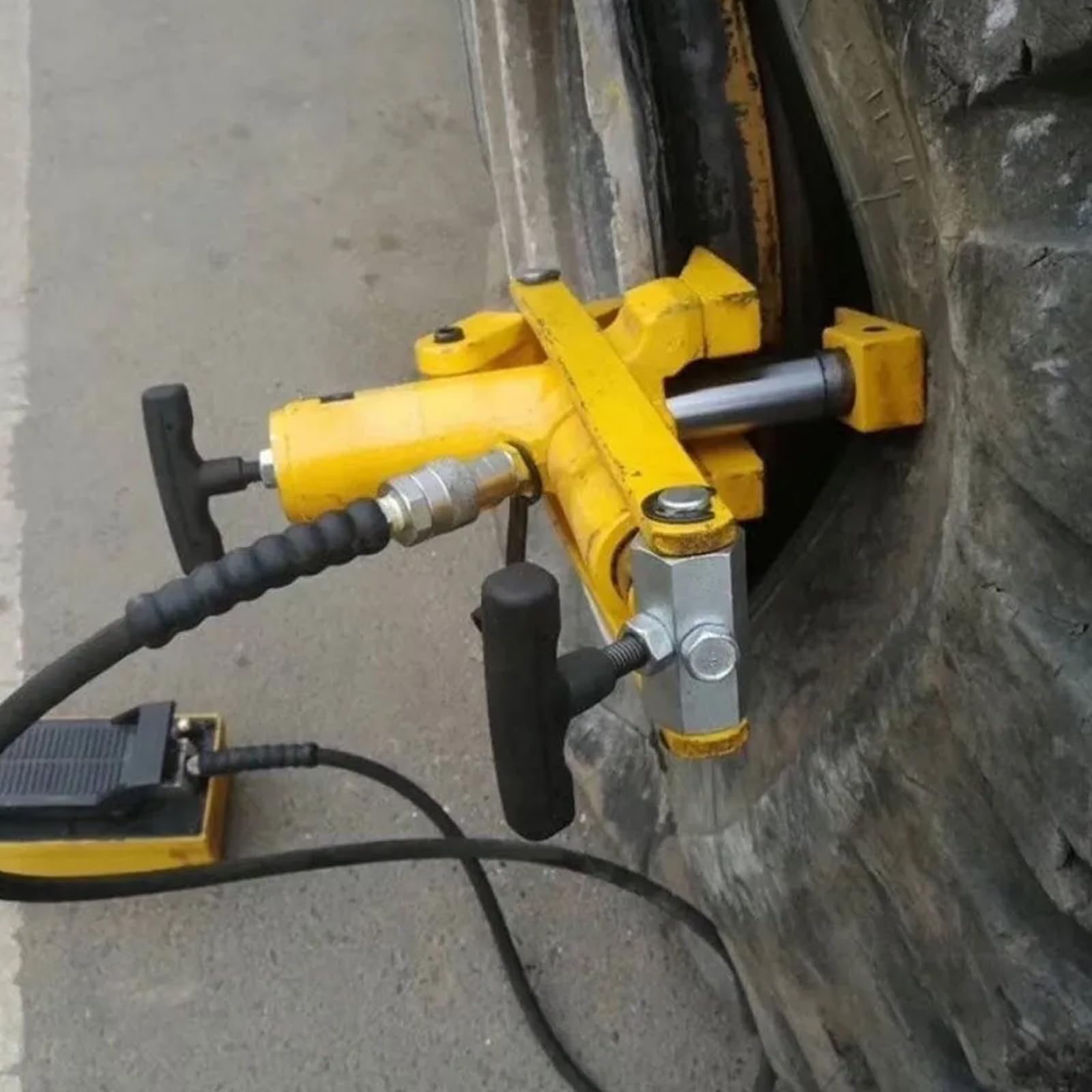 Hydrauliczny zestaw do naprawy opon z pompką nożną do wszystkich kires