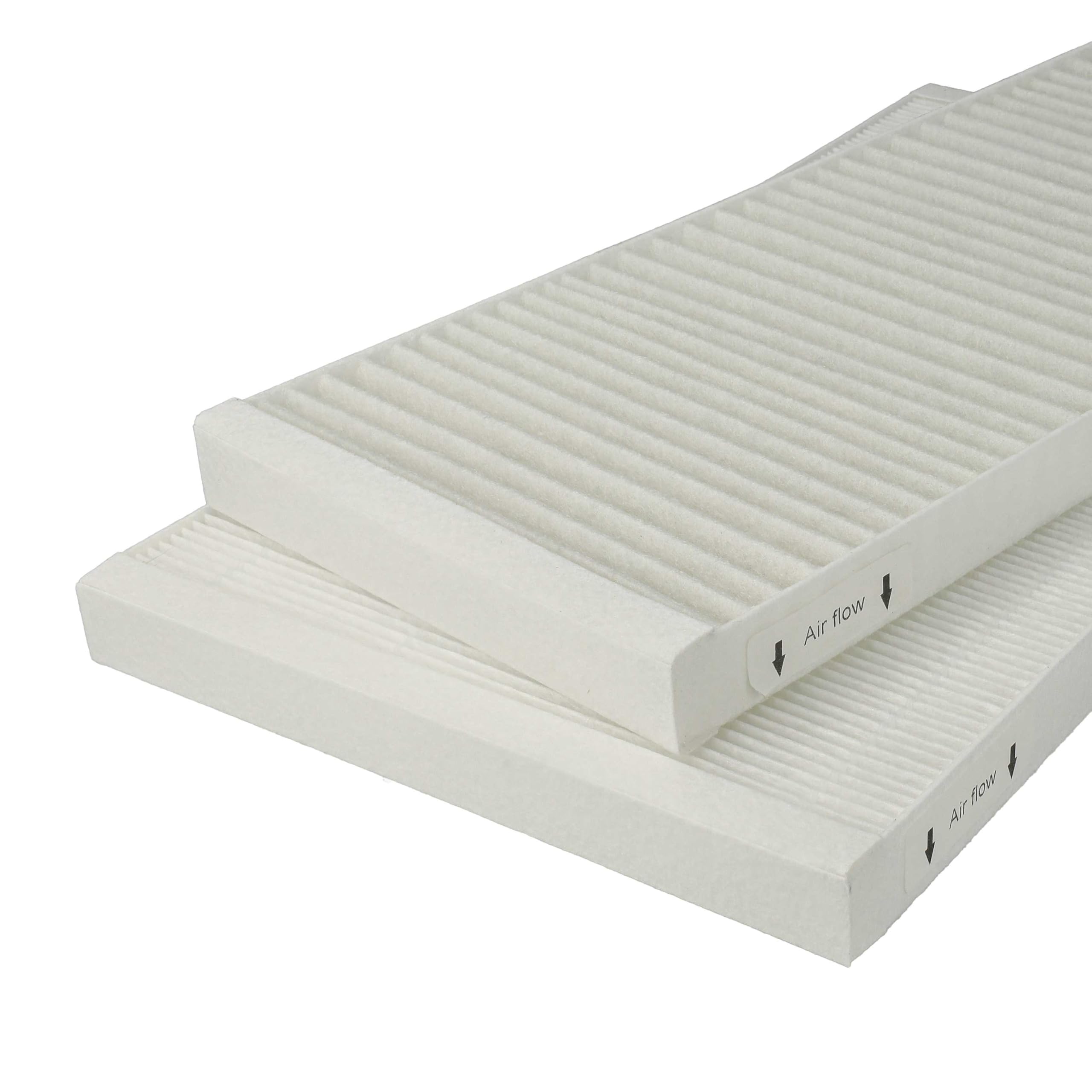 vhbw Filterset kompatibel mit Viessmann Vitovent 300-F Lüftungsgerät - Luftfilter G4 / F7 (2 Stück), Weiß