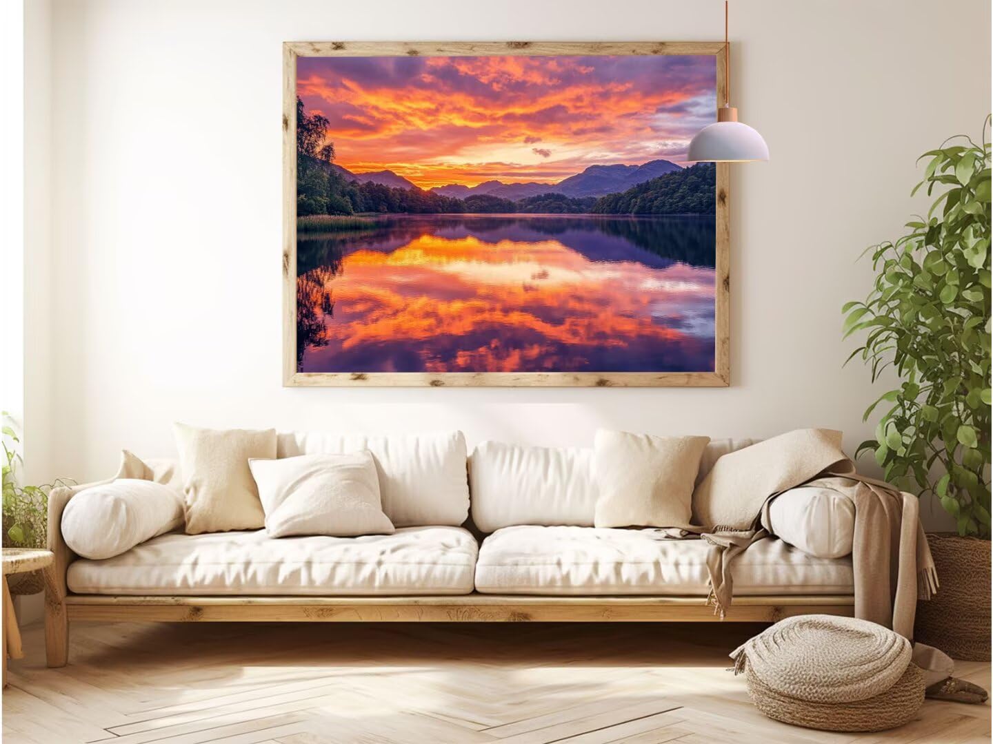 Peinture Numeros Adulte Paysage, Montagnes Peinture par Numero Adulte Débutants, DIY Paint by Numbers D'art Enfant Artisanat Kit avec 70X90CM Toile + Peintures + Pinceaux + Cadre + Image Référence
