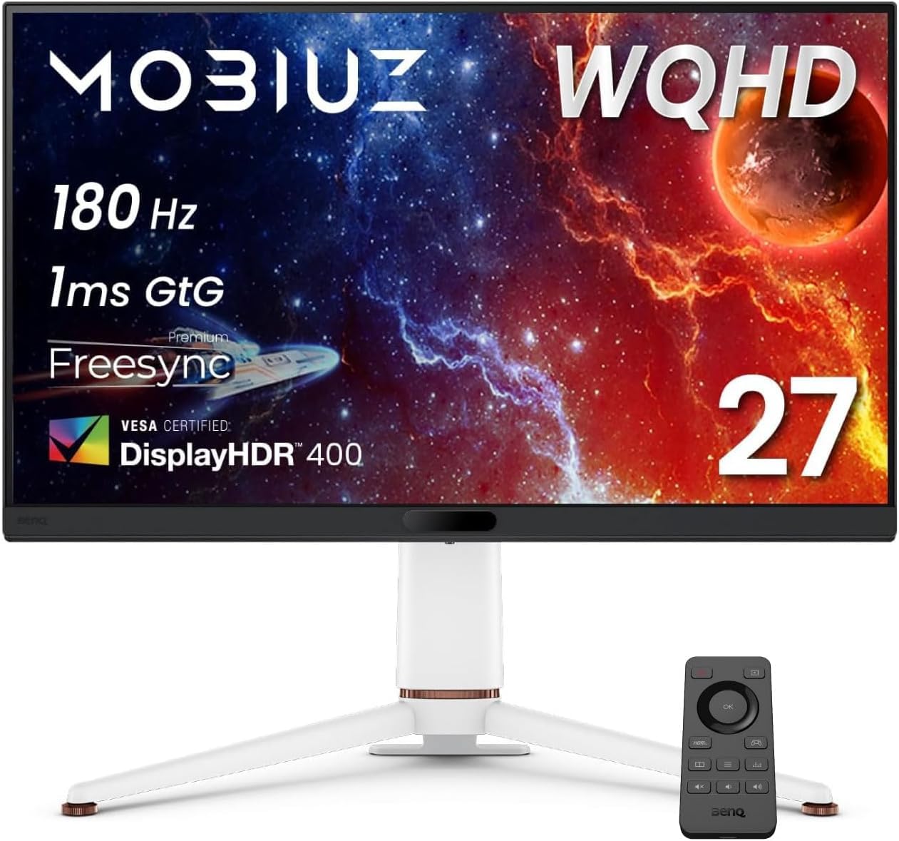BenQ MOBIUZ EX271Q 27” 2K QHD 180Hz Gaming Monitor, 1ms GtG, AMD