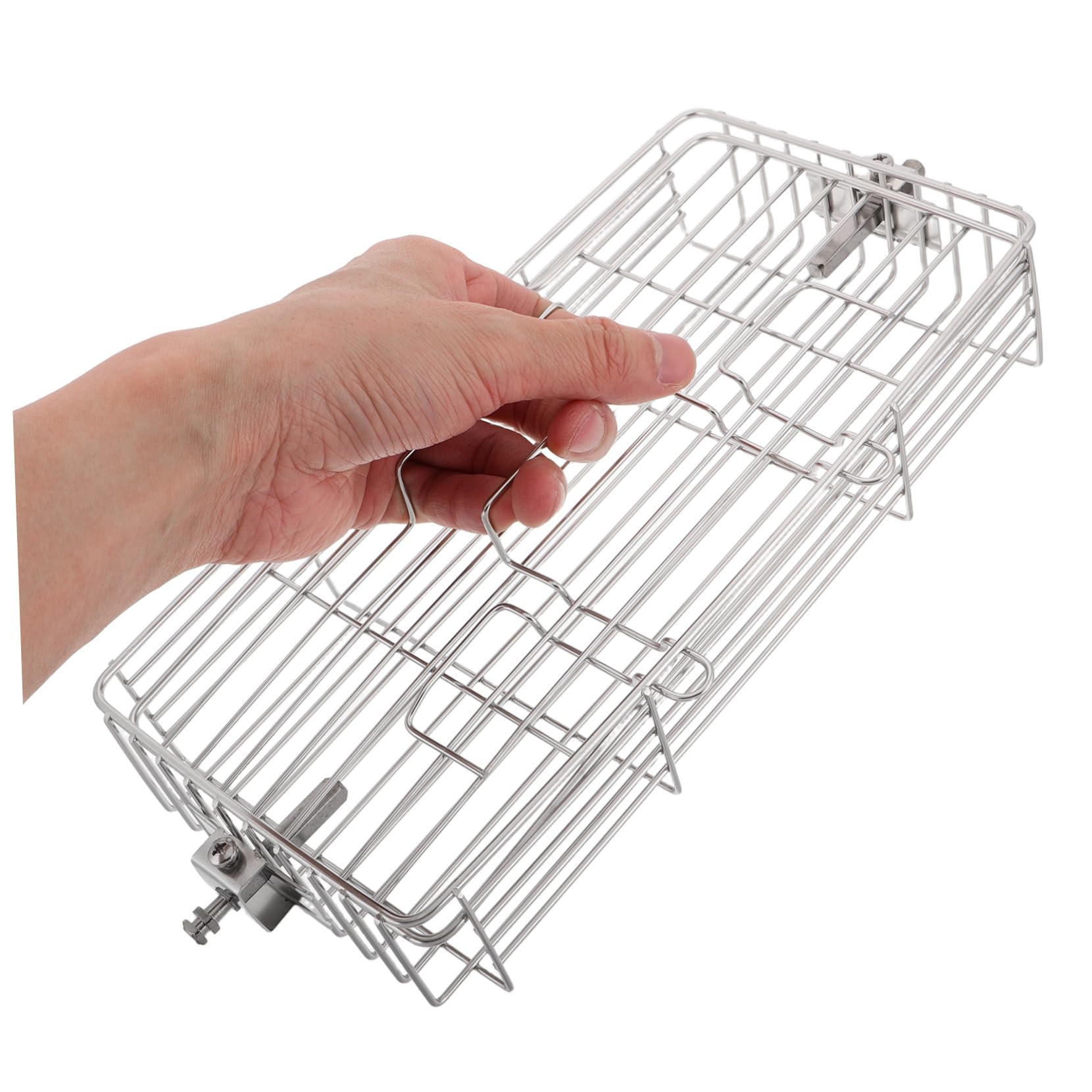 Estante para asar carne, herramienta giratoria ajustable para parrilla de barbacoa para pescado y pollo, accesorio versátil para cocinar al aire libre y acampar para asar en el patio trasero