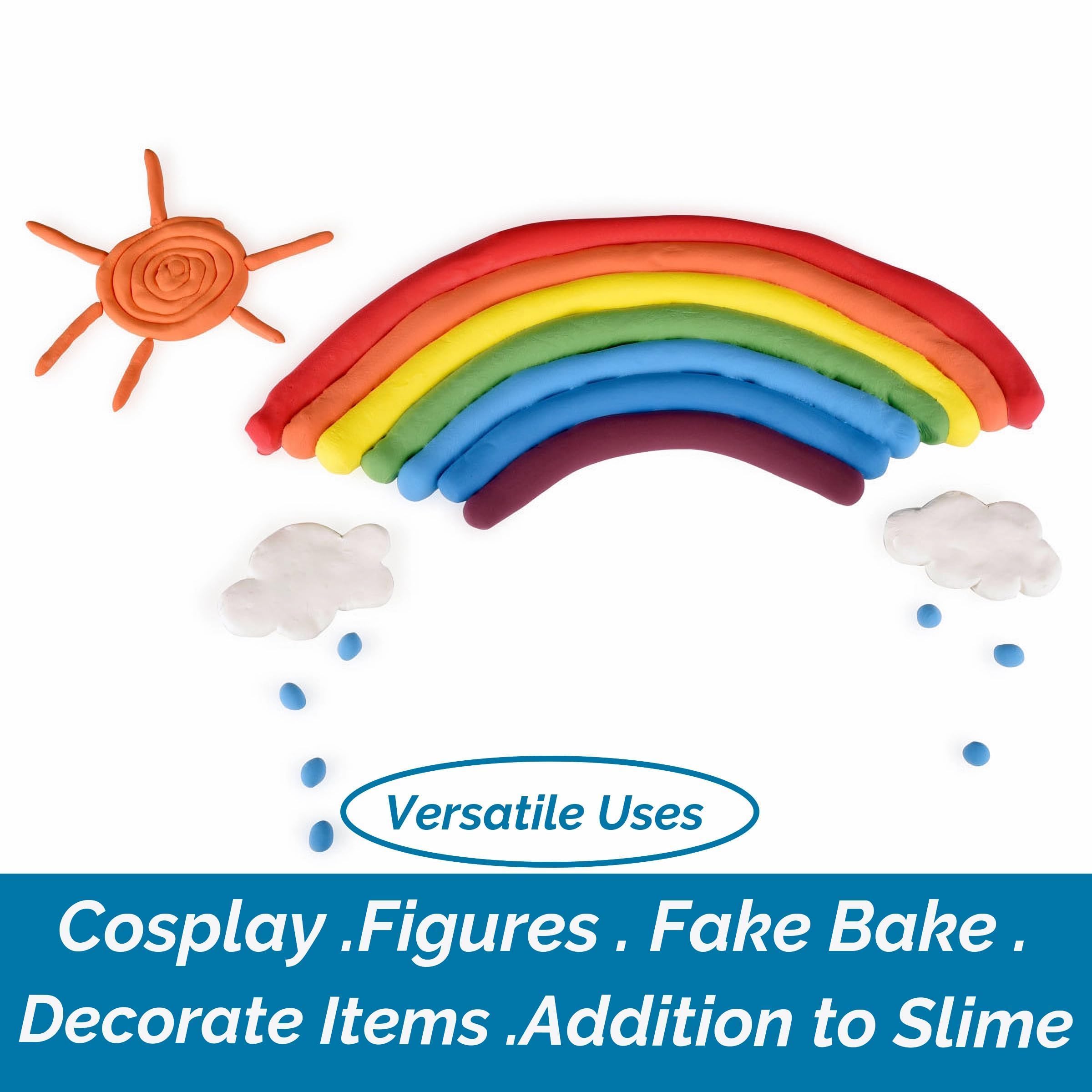 BOHS Ensemble de Pâte à Modeler 12 Couleurs qui Sèche à l'Air (1.2 kg) – Douce et Moelleuse pour Cosplay, Projets Scolaires, Empreintes de Mains de Bébé & Slime – Parfait pour Enfants et Adultes