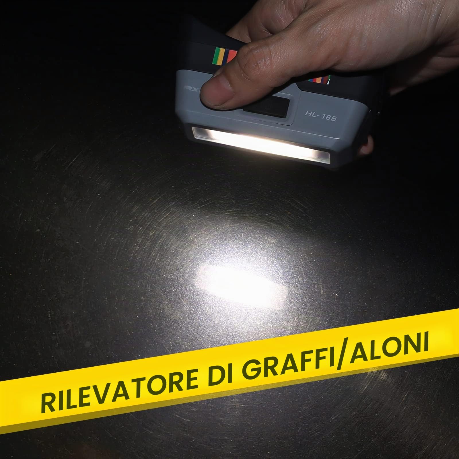 Lampada Frontale da Lavoro a LED: Luce Testa Pro Auto Detailing, Ricaricabile Potente Torcia COB con Magnete, per Gli Addetti di Carrozzeria, Ispezione Automatica, Officina per Garage