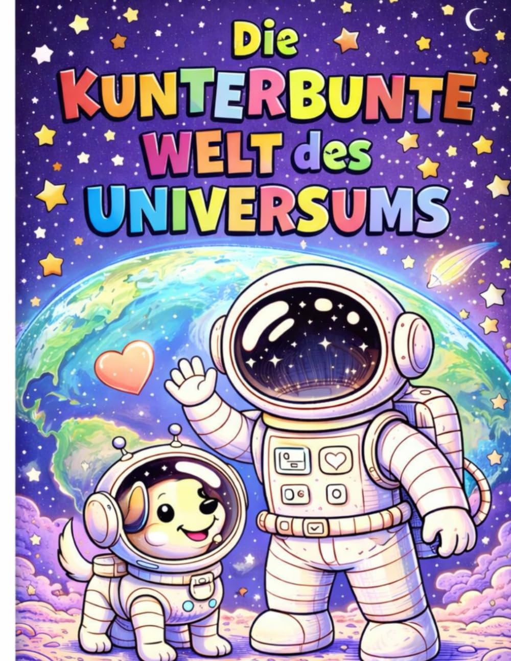 Die Kunterbunte Welt des Universum: Malbuch für Kinder