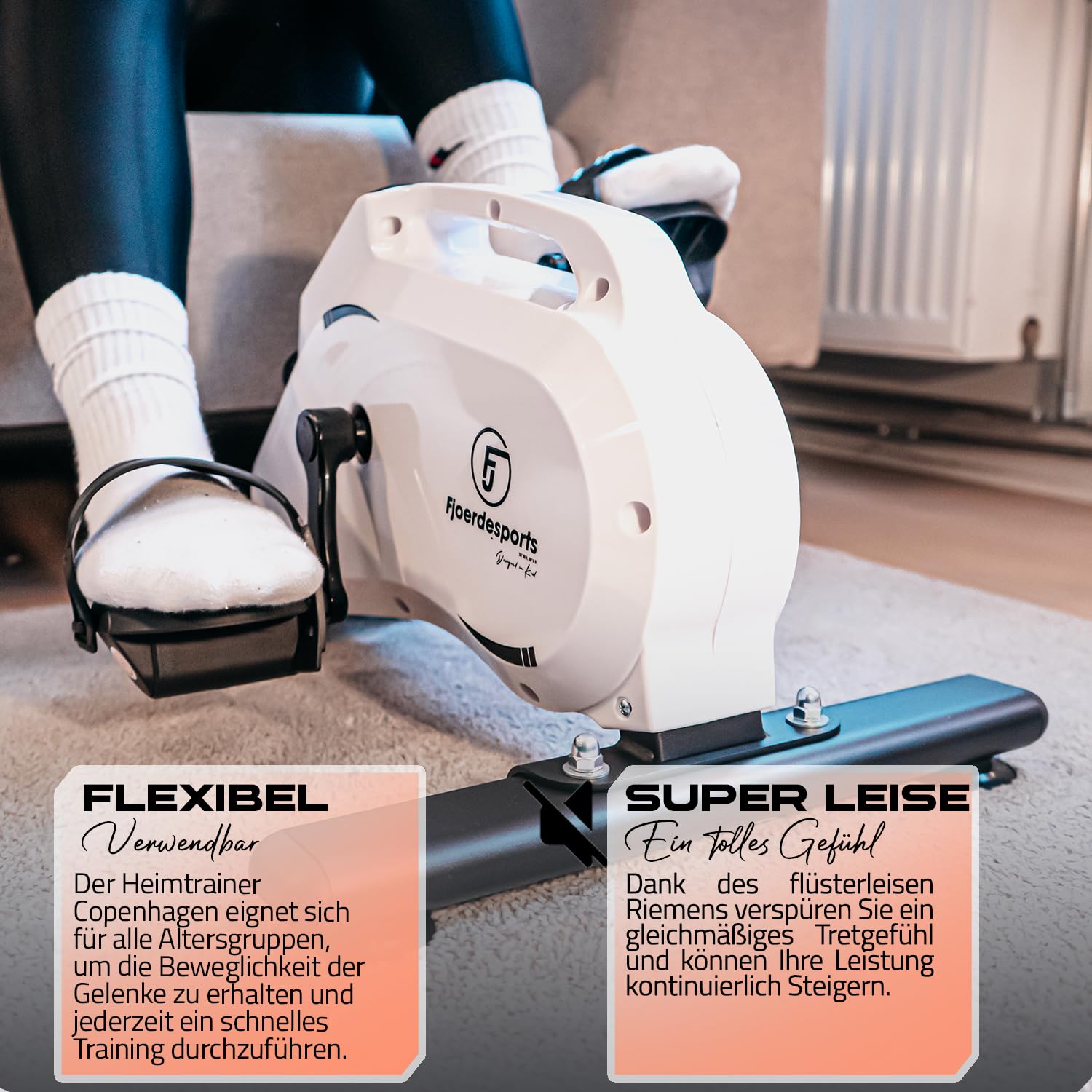 Arm- und Beintrainer, Mini-Heimtrainer, Bewegungstrainer, Training im Home-Office, mit Trainingsdisplay, Hometrainer, Verschiedene Widerstandsstufen, Seniorentrainer