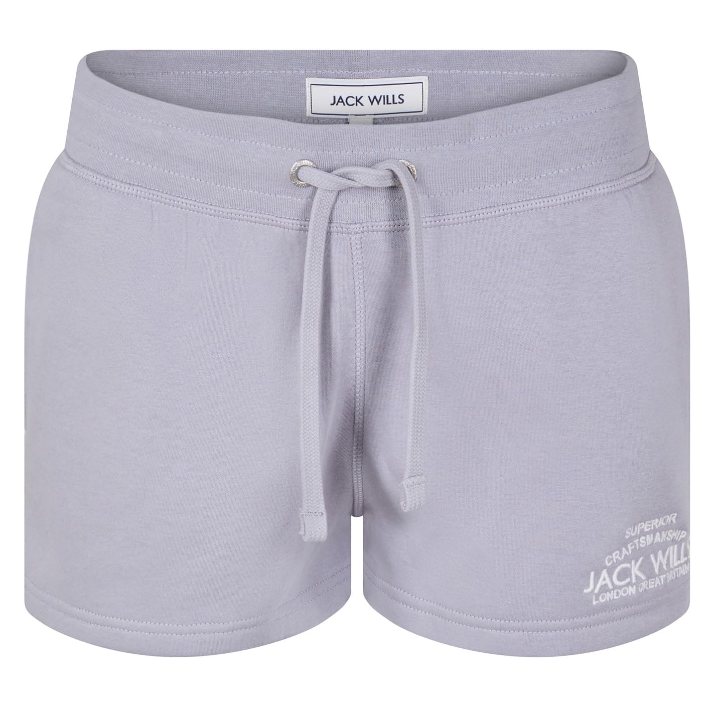 Jack Wills Womens Bea Logo Sweat Shorts Haze 8