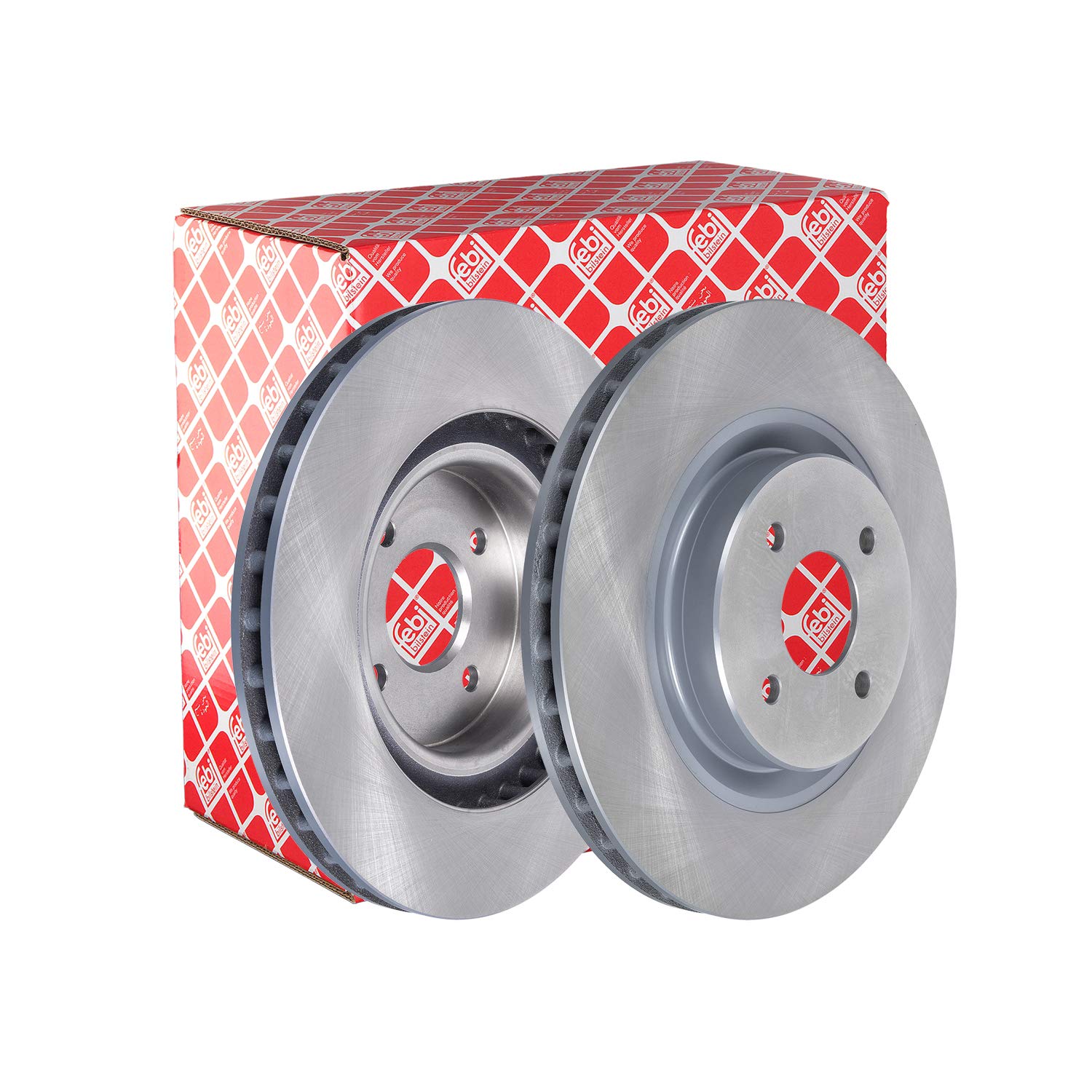 2x Brake Discs Pair Vented Front 324mm 44143 Febi Set 1134864 1M501125AA Quality