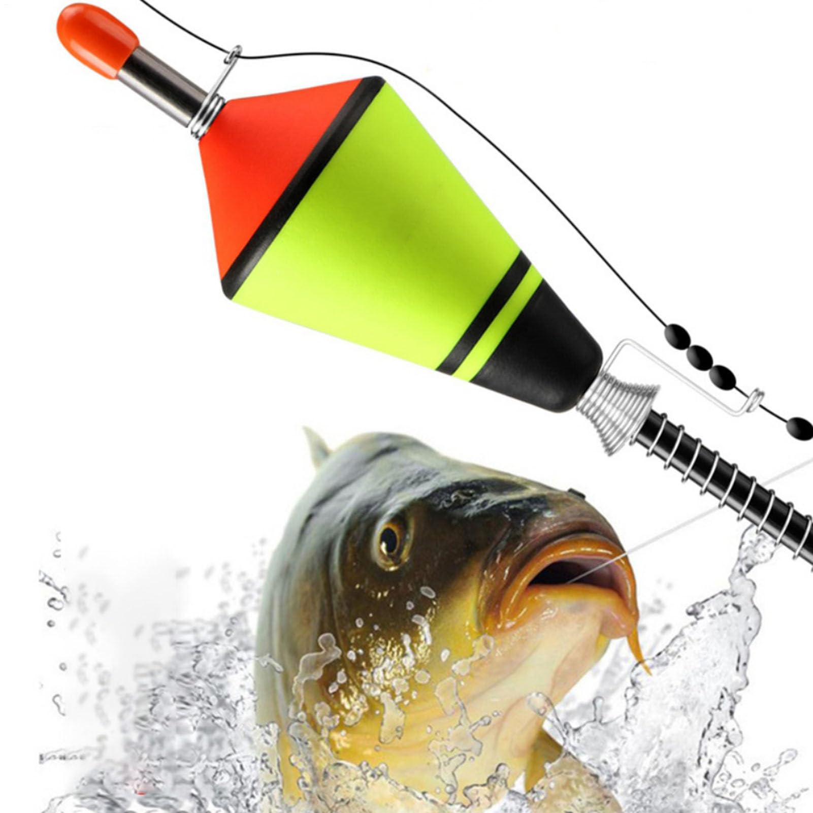 Flotadores de pesca automáticos, de pesca automática portátil, bobinas de pesca automáticas LED, flotadores de pesca iluminados, dispositivo de flotador de pesca LED, bobinas de pesca rápida de