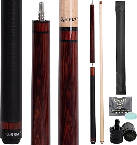 Miniatura 10 de Heavy Hitter Jump Break - Taco de piscina de 3 piezas para saltar/romper, palo de piscina de madera de cebra, palo de piscina de 23 onzas Envoltura