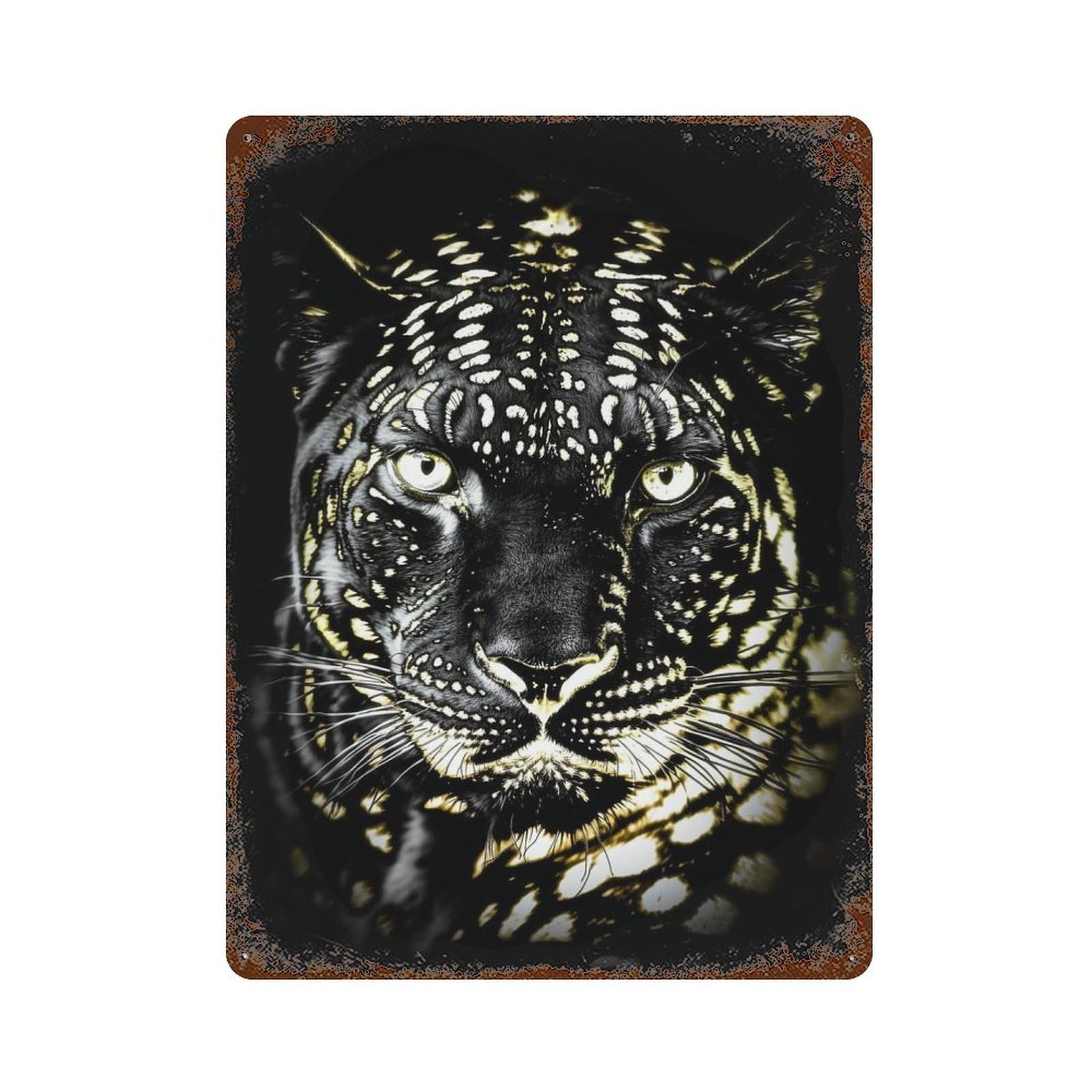 Garage Style Nightshade Majesty Weathered Tin Sign 15.7"x11.8", Classic Wall Plaque for Bar And Workshop