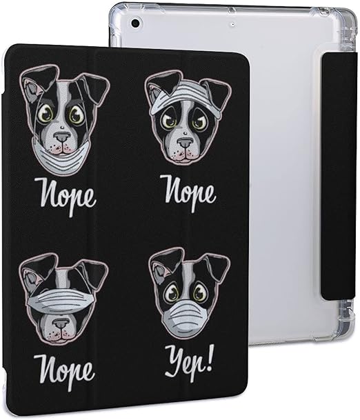Amazon Co Jp Uddesign ボスおもしろいトン テリアー口鼻マスク犬t S 強化ガラスフィルムセットipad 9 ケース 10 2インチ 21 第8 7世代 19 兼用 マグネティック保護カバー 映画鑑賞 耐衝撃 パソコン 周辺機器