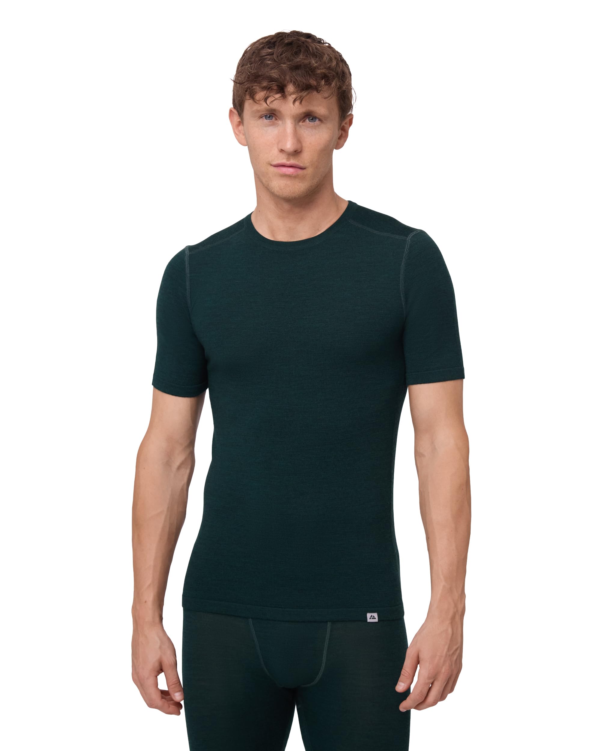 DANISH ENDURANCE Maglietta Termica Uomo Lana Merino, Maglia Termica Manica Corta, Intimo Termico Uomo per Trekking, Escursionismo e Sci