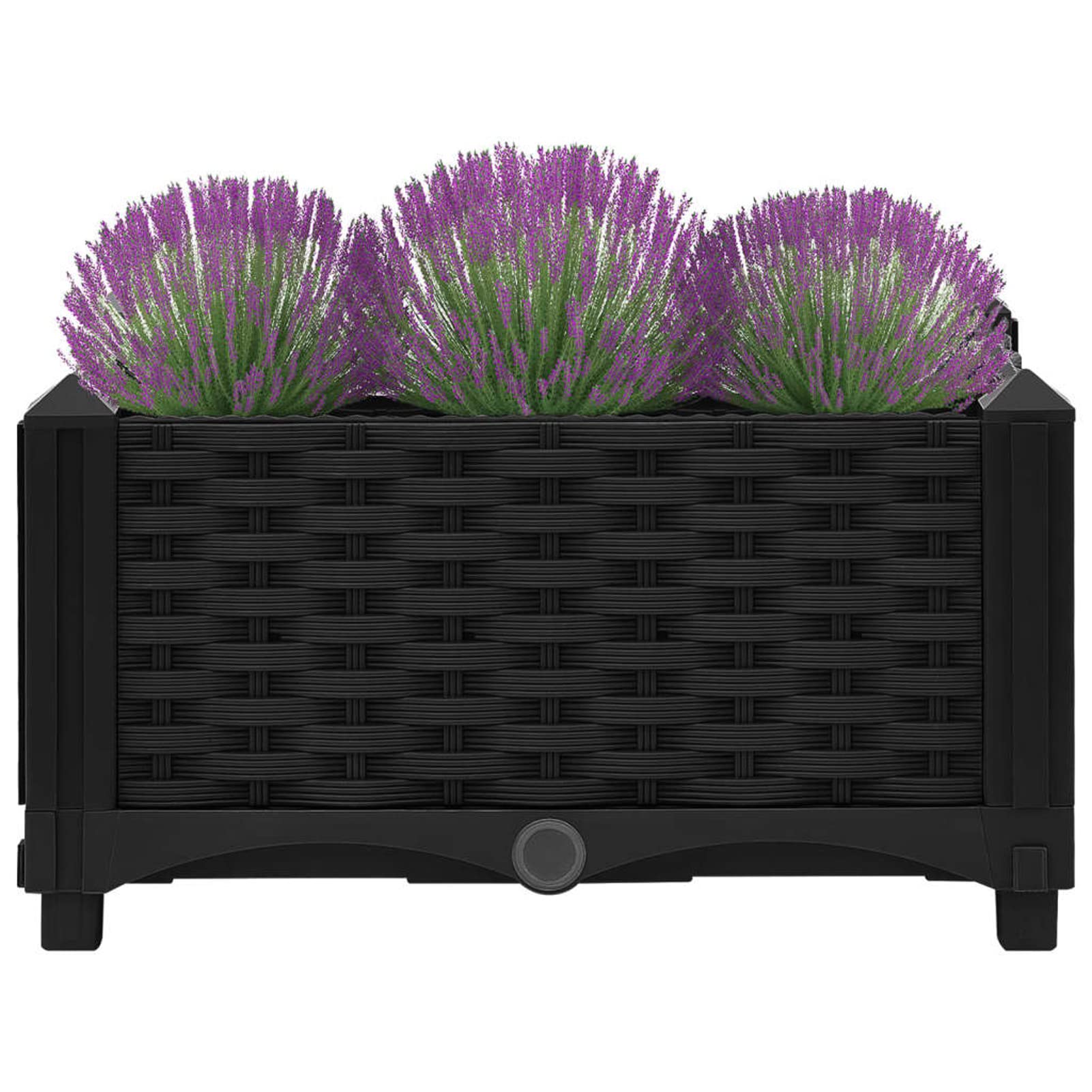 Jardinière Surélevée Homgoday - Bac à Fleurs Et Légumes 160x40x23 Cm - Polypropylène Gris Clair - Pour Balcon, Terrasse, Jardin