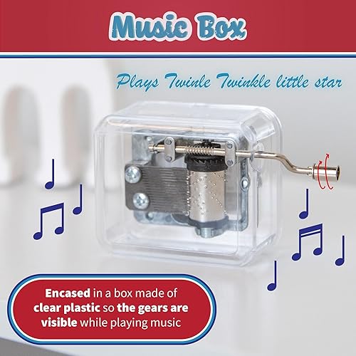Miniatura 2 de Continuum Games Twinkle Twinkle Little Star Wind Up - Caja de música para niños, regalo novedoso para niñas y niños, juguetes de regreso diversión