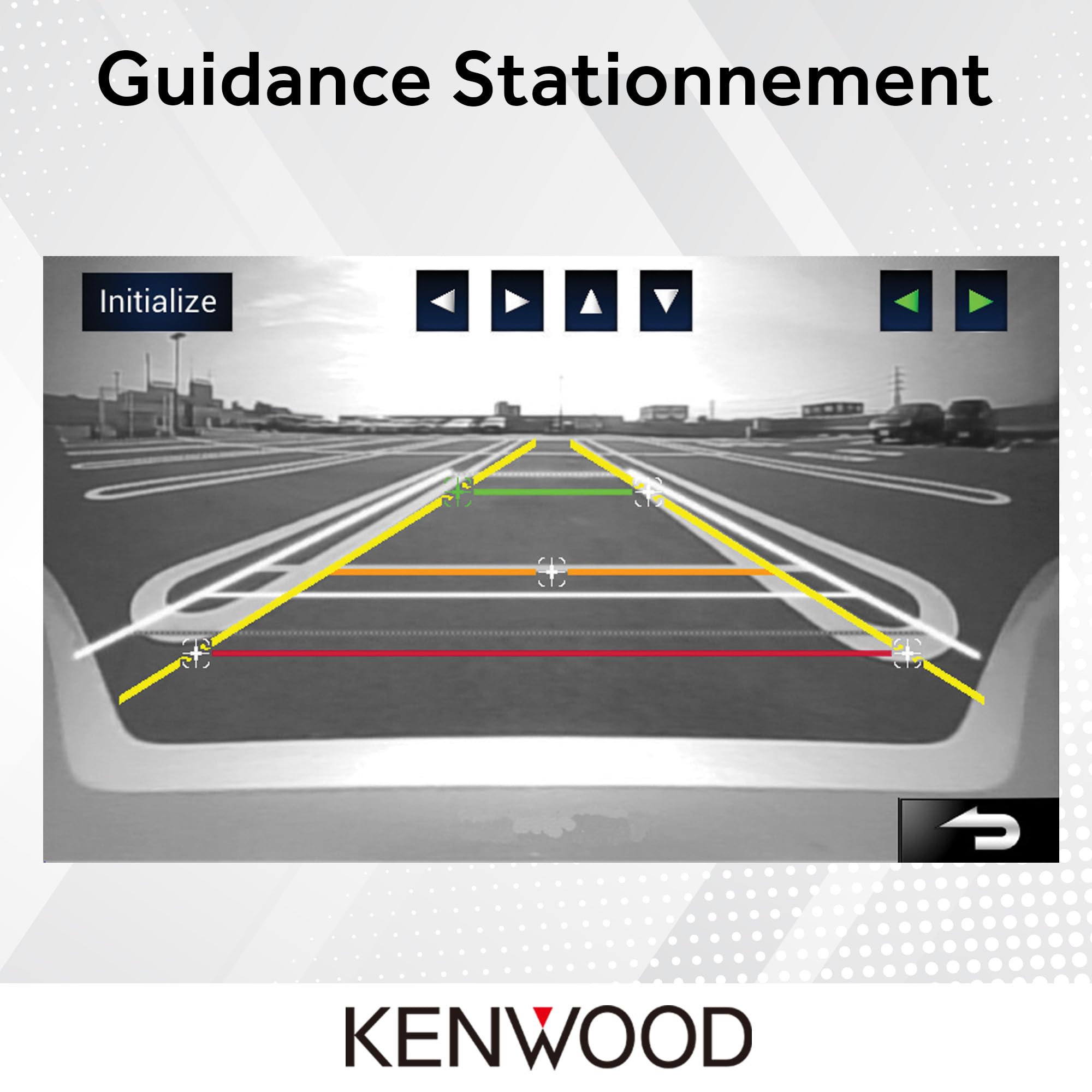 Kenwood CMOS-230 Caméra de recul Noir