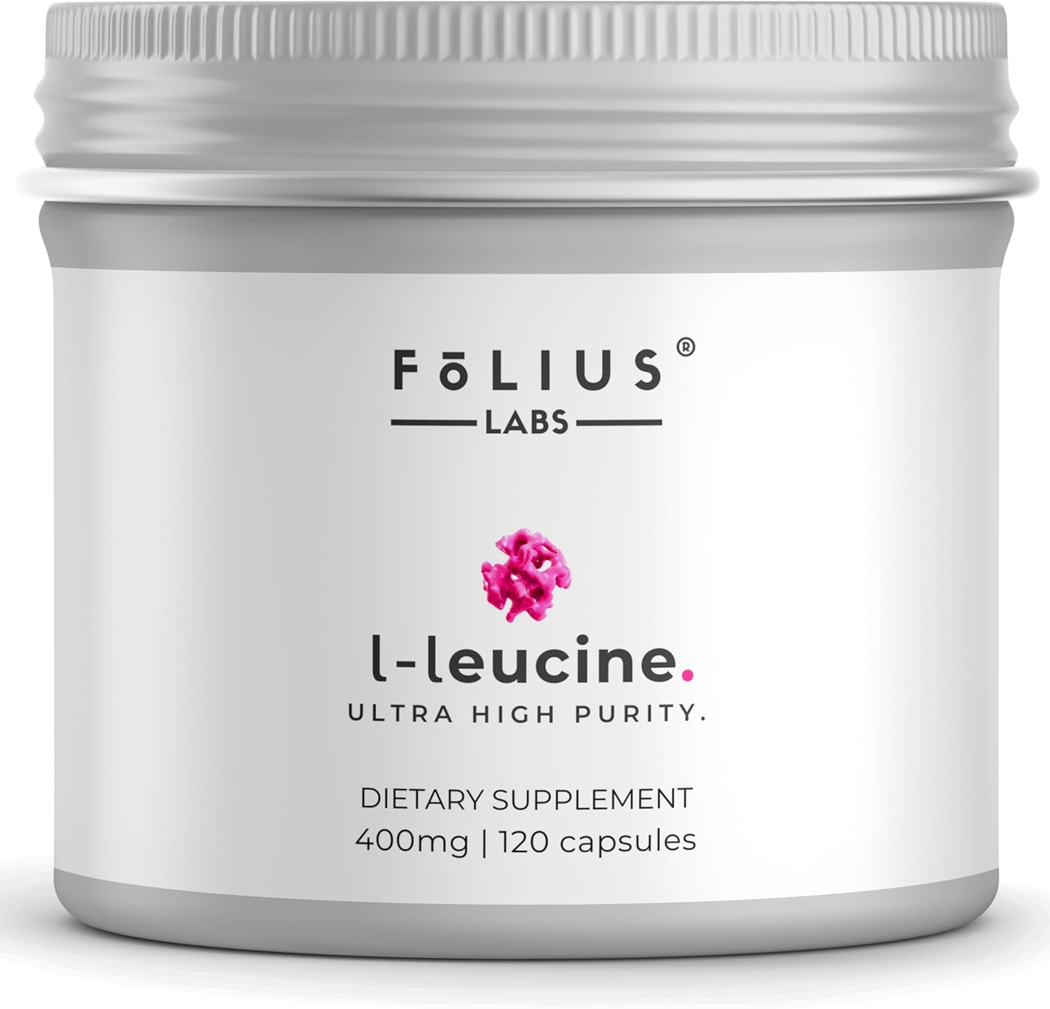 FOLIUS LABS Clean Label L Leucine – Amino Acid Supplement – Intra Workout Supplement for Muscle Recovery and Building Lean Muscles – 120 Veg Capsules