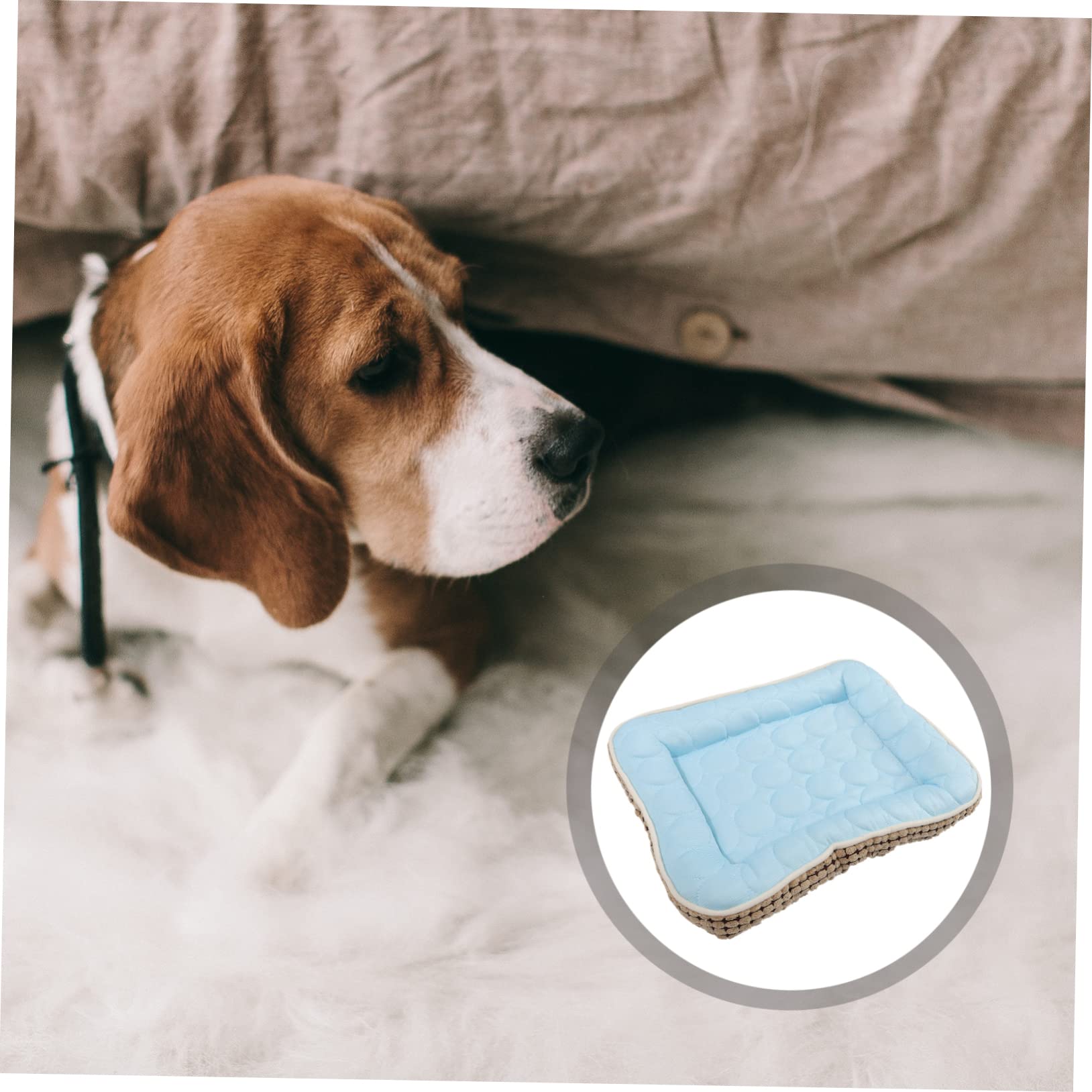 Happyyami Tappetino Refrigerante per Cane in Cotone, Pieghevole, per Cuccia e Sedili, Aiuta a Dissipare Calore in Estate, Comodo e Pratico