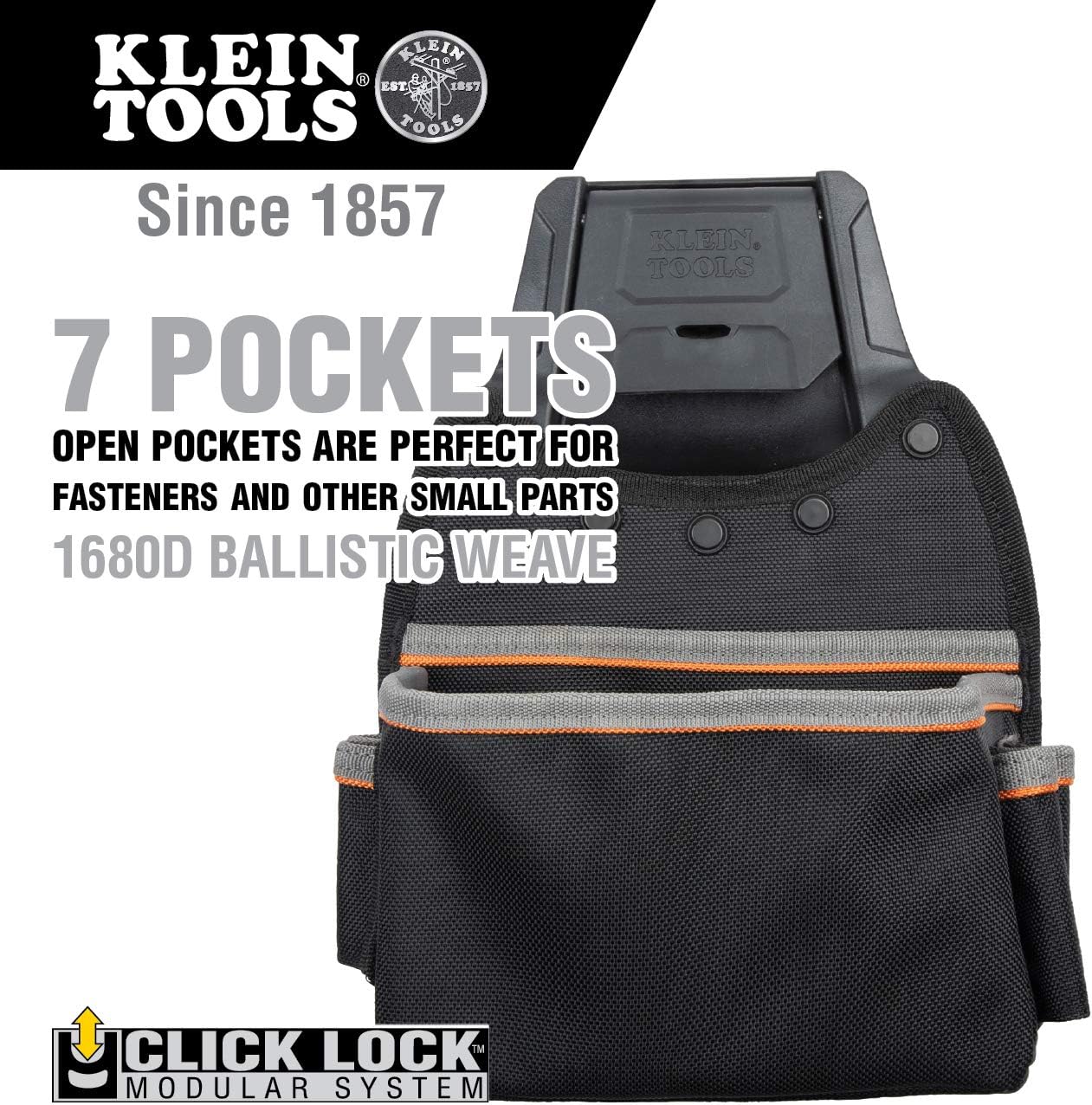 Best Cyber Monday 🔥 Klein Tools 55913 Tool Pouch, Tradesman Pro Modular Parts Pouch with Belt Clip works with Klein Click Lock Modular Wall Rack and Tool Belts Up To 40% OFF Klein Tools 55913 Tool Pouch, Tradesman Pro Modular Parts Pouch with Belt Clip works with Klein Click Lock Modular Wall Rack and Tool Belts