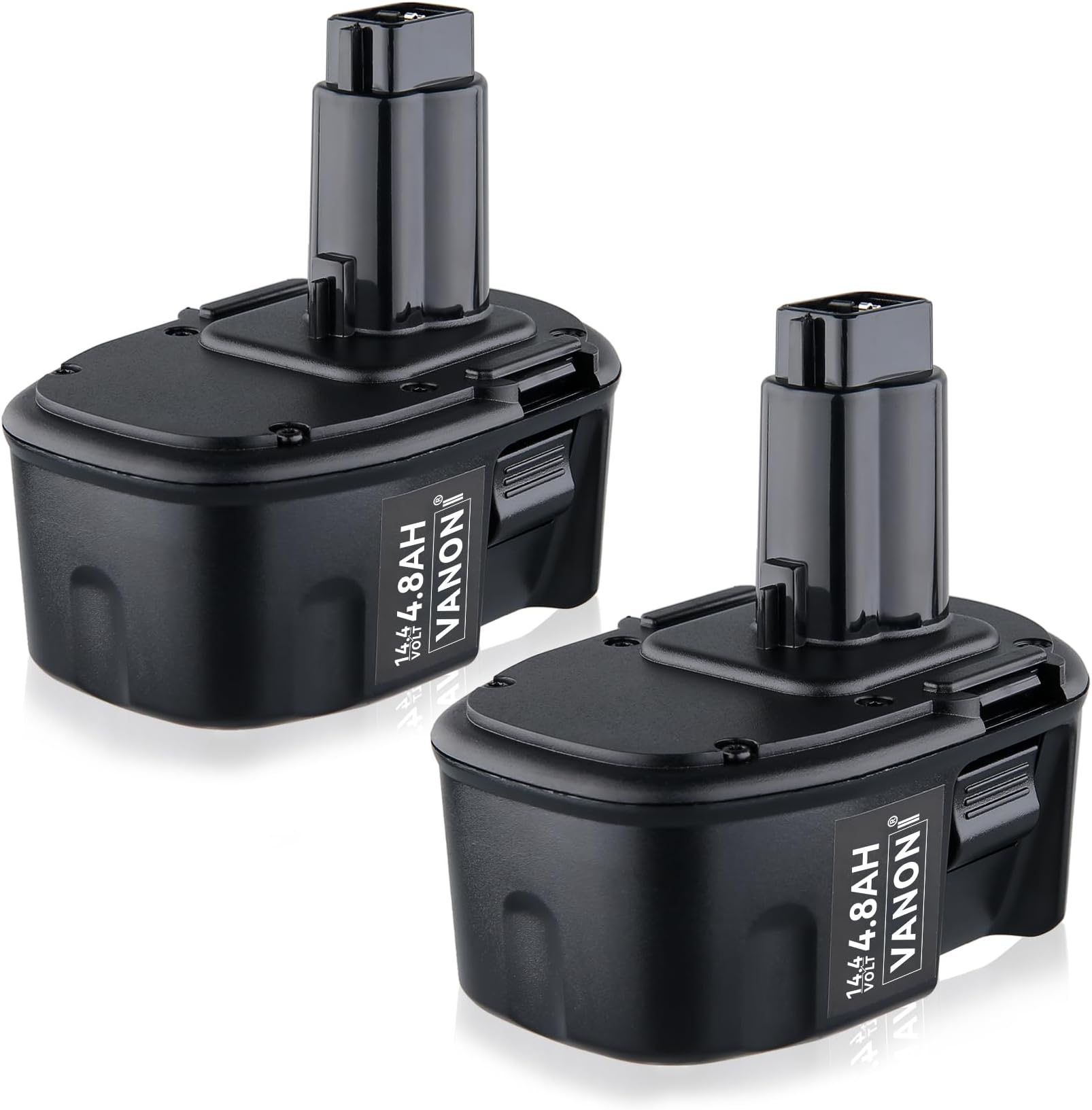 VANON DC9091 4.8Ah Ni-MH Replacement for Dewalt 14.4V Battery Compatible with Dewalt Battery XRP DC9091 DW9091 DW9094 DE9091 DE9092 DE9038 and 14.4V Power Tools 2Packs