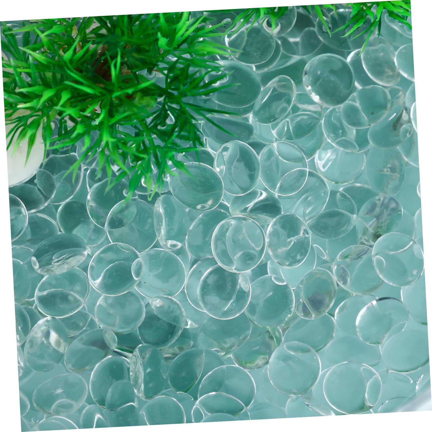 Alipis Ciottoli di Multiuso 1 Confezione Biglie Piatte Decorazioni Biglie Decorative Creazione di Oggetti Artigianali