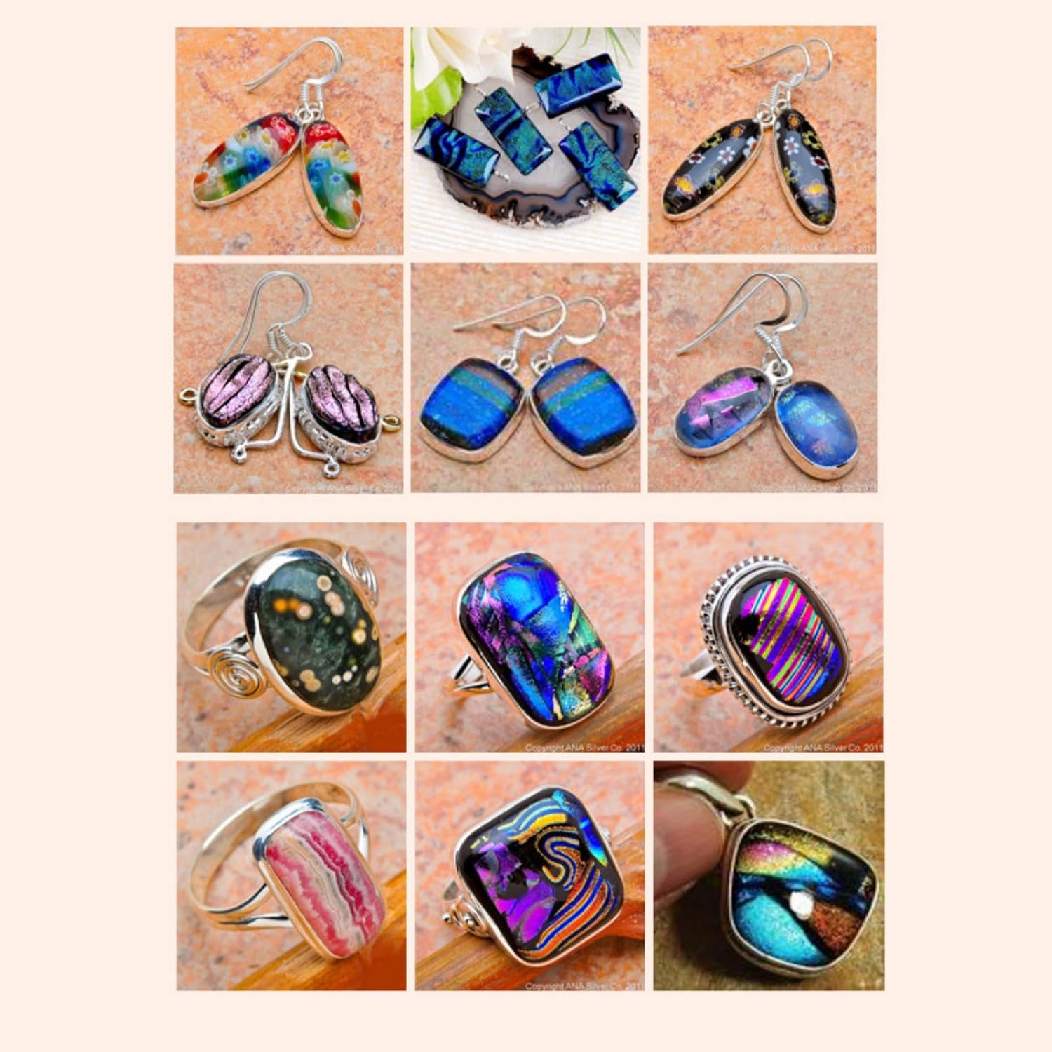3 Bags /84g COE90 Dichroic Glass Scrap - Assorted Fusible Glass Fusing Microwave Kiln Glass for Jewelry Making, Crafts & Stained Glass Projects