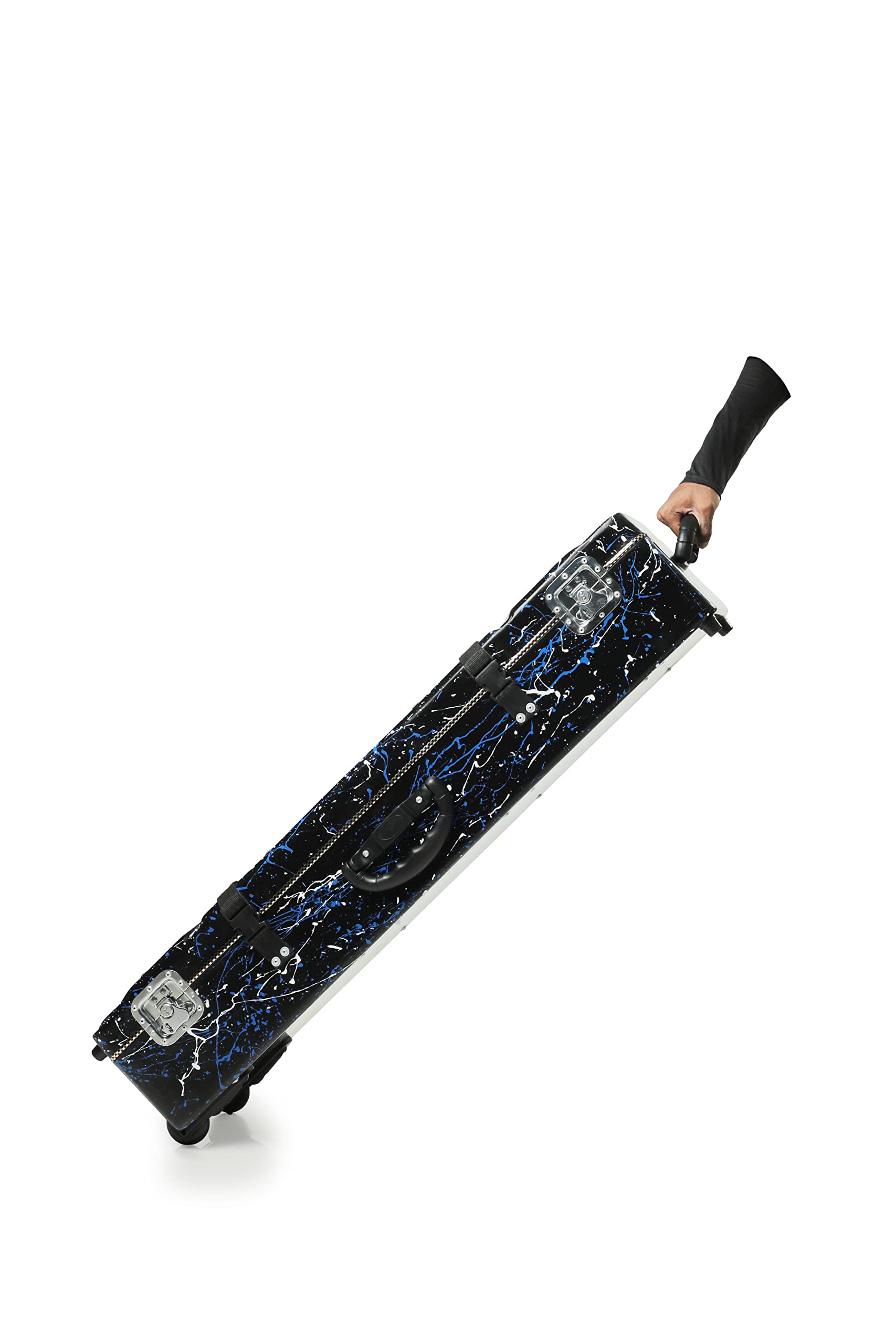 Miraj Musical Flute Hard Fiberglass Case (Black Splash Design) - Image 4 thumbnail