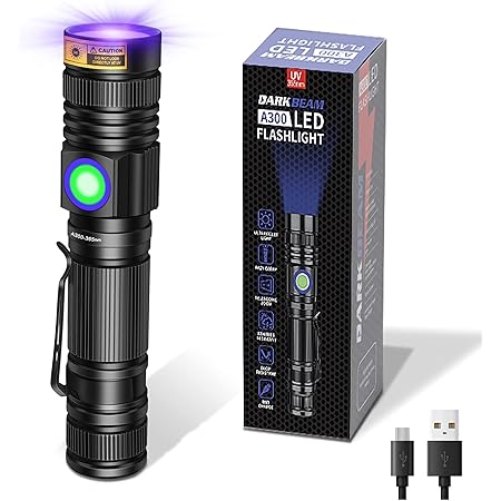 ALONEFIRE SV003 10W 365nm UV Flashlight Portable USB