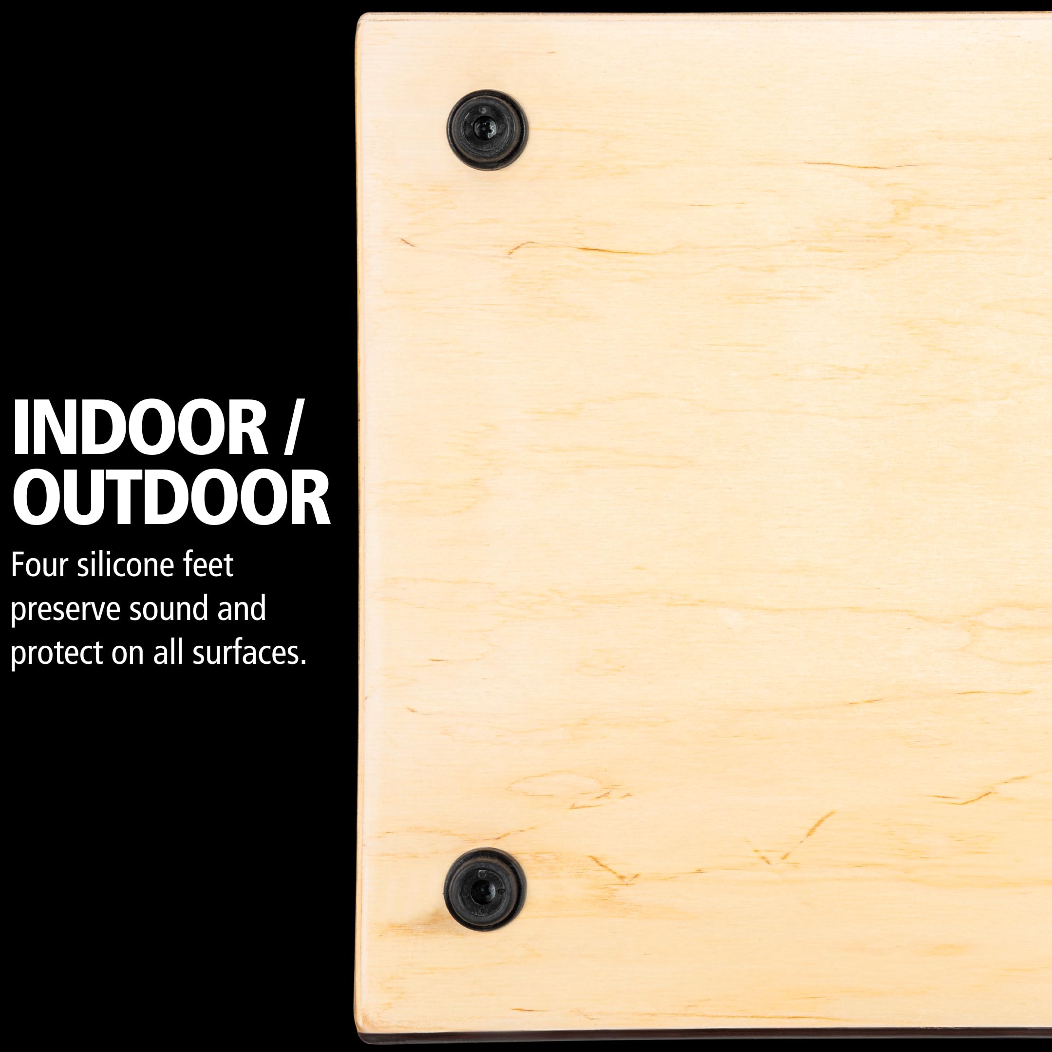 Meinl Percussion Snarecraft Cajon Instrument Édition spéciale - Grand Cajon avec 2 Cordes pour le timbre – Bouleau, Naturel/Rouge (SC100RDB)