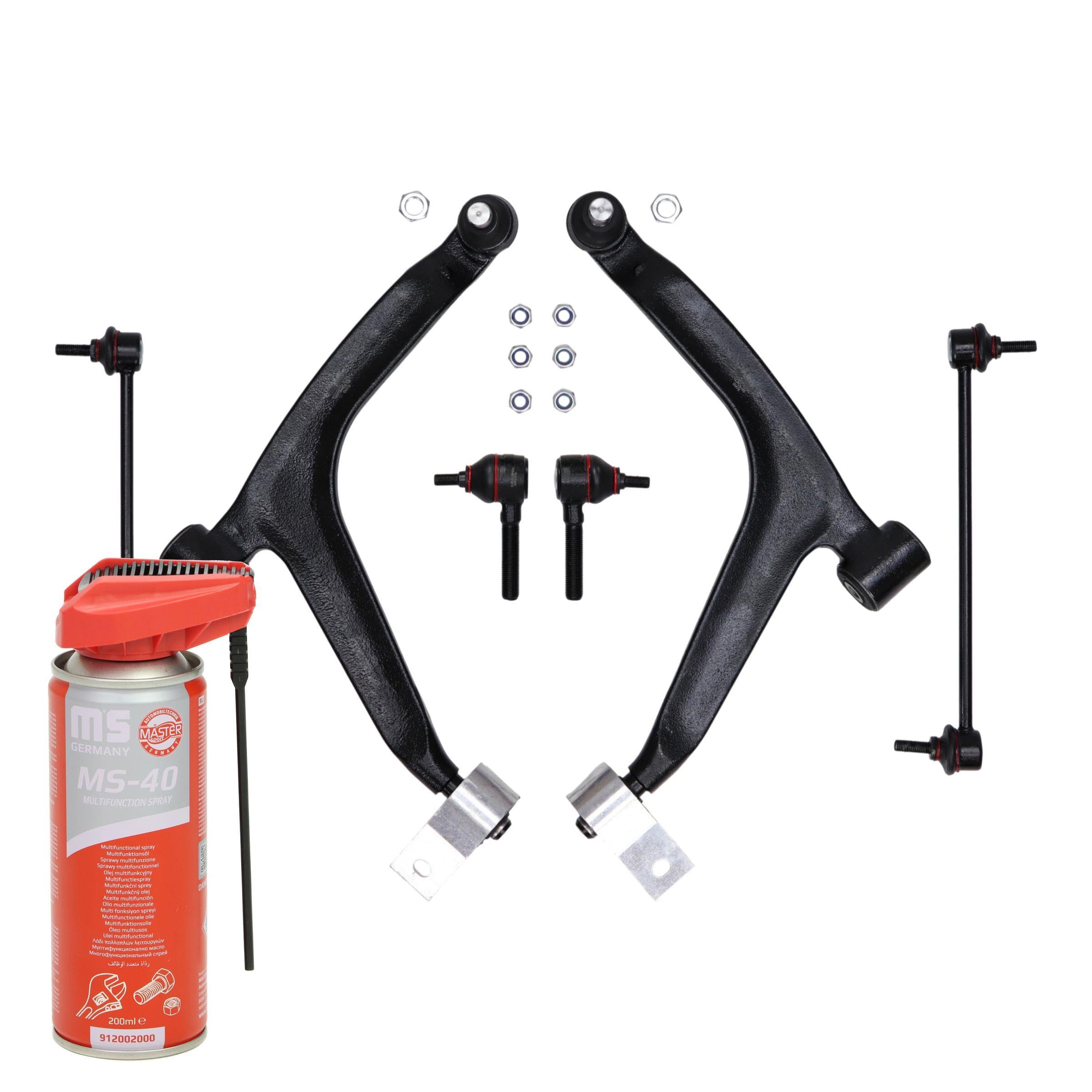36871-KIT-MSP Kit Juego de reparación brazo de suspensión con tuerca autofijadora Delantero Izquierda Delantero Derecha Delantero 200ml