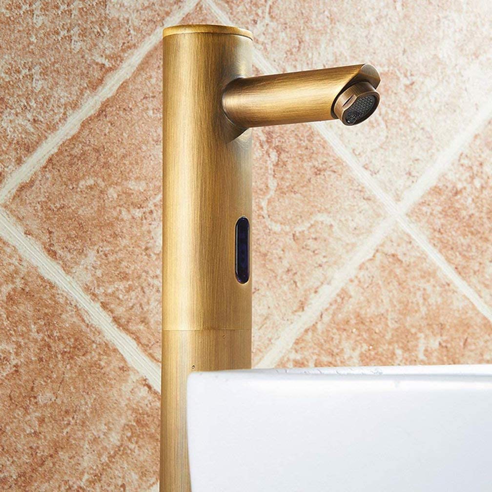Rubinetti Elettronici Del Lavabo Del Rubinetto Del Rubinetto Dell'Acqua Caldi e Freddi Azionati a Batteria, Alto Becco, HJKLDS