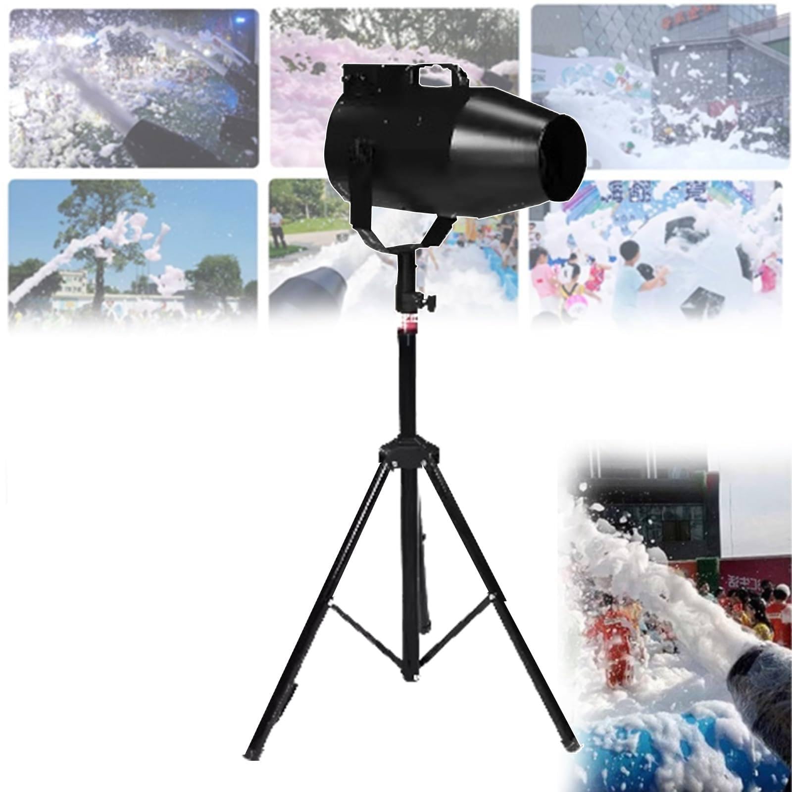 Máquina de Espuma para Fiestas, cañón de Espuma portátil de 1000 W con trípode, Ideal para Patios, Piscinas y Eventos al Aire Libre.