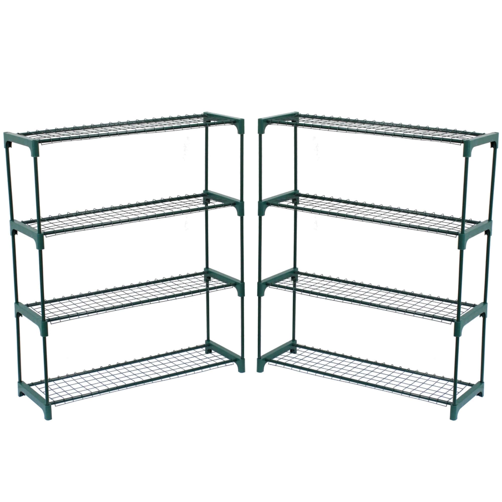 Oypla Flower Staging Display Greenhouse Racking Shelving Double Pack