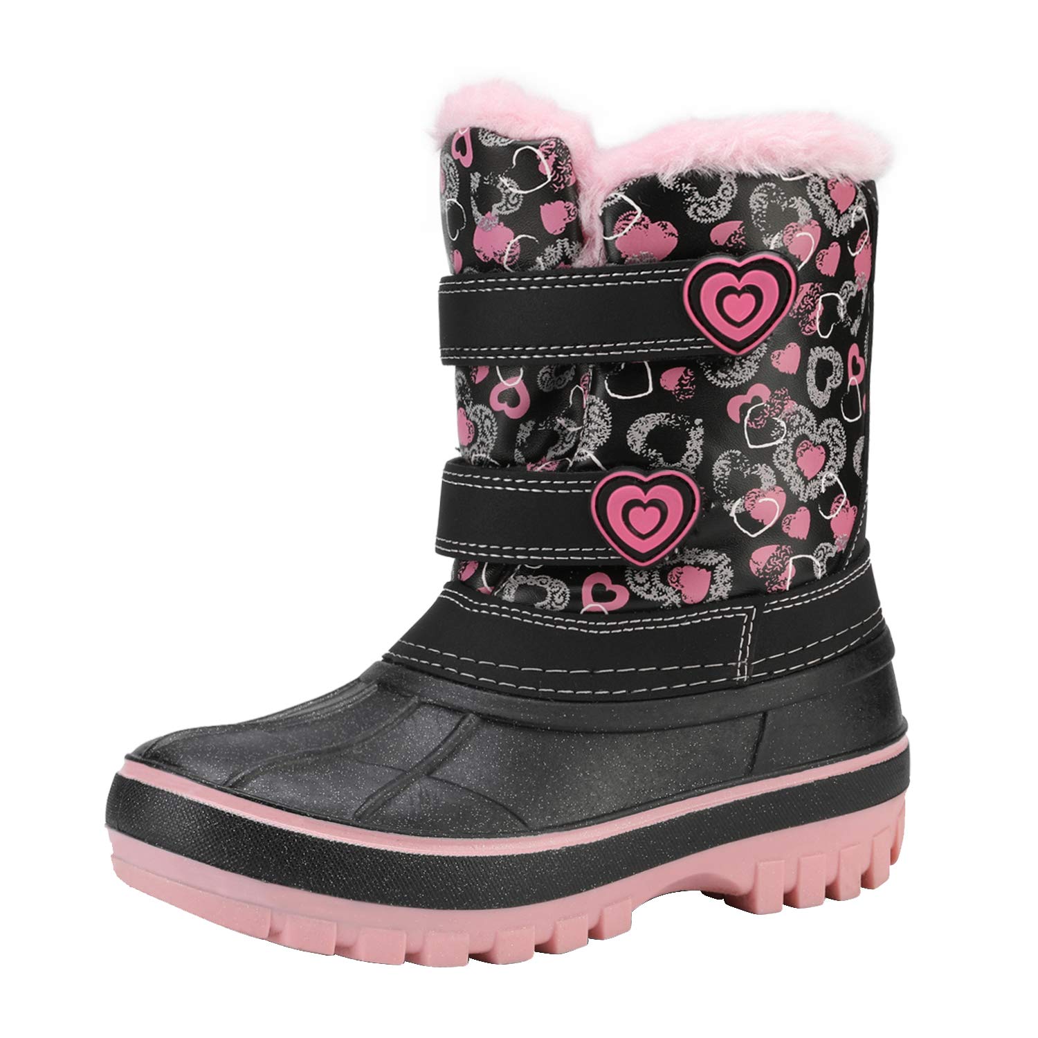 Boys & Girls Warm Snow Boots Children Faux Fur-Lined Winter Boots (Toddler/Little Kid/Big Kid)
