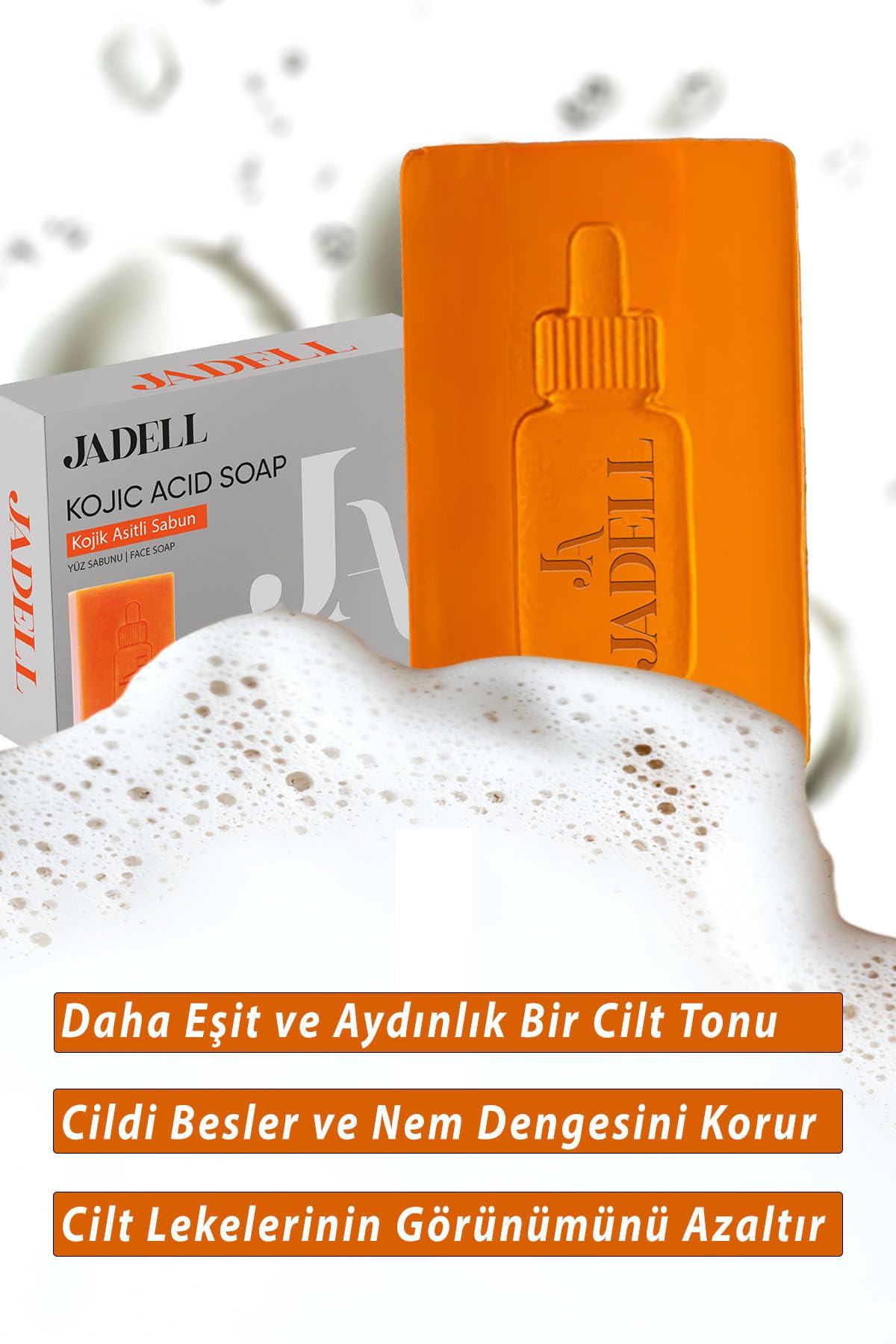 Jadell Kojik ve Ferulik Asit Özlü Leke ve Kararma Karşıtı Sabun (4 paketi)