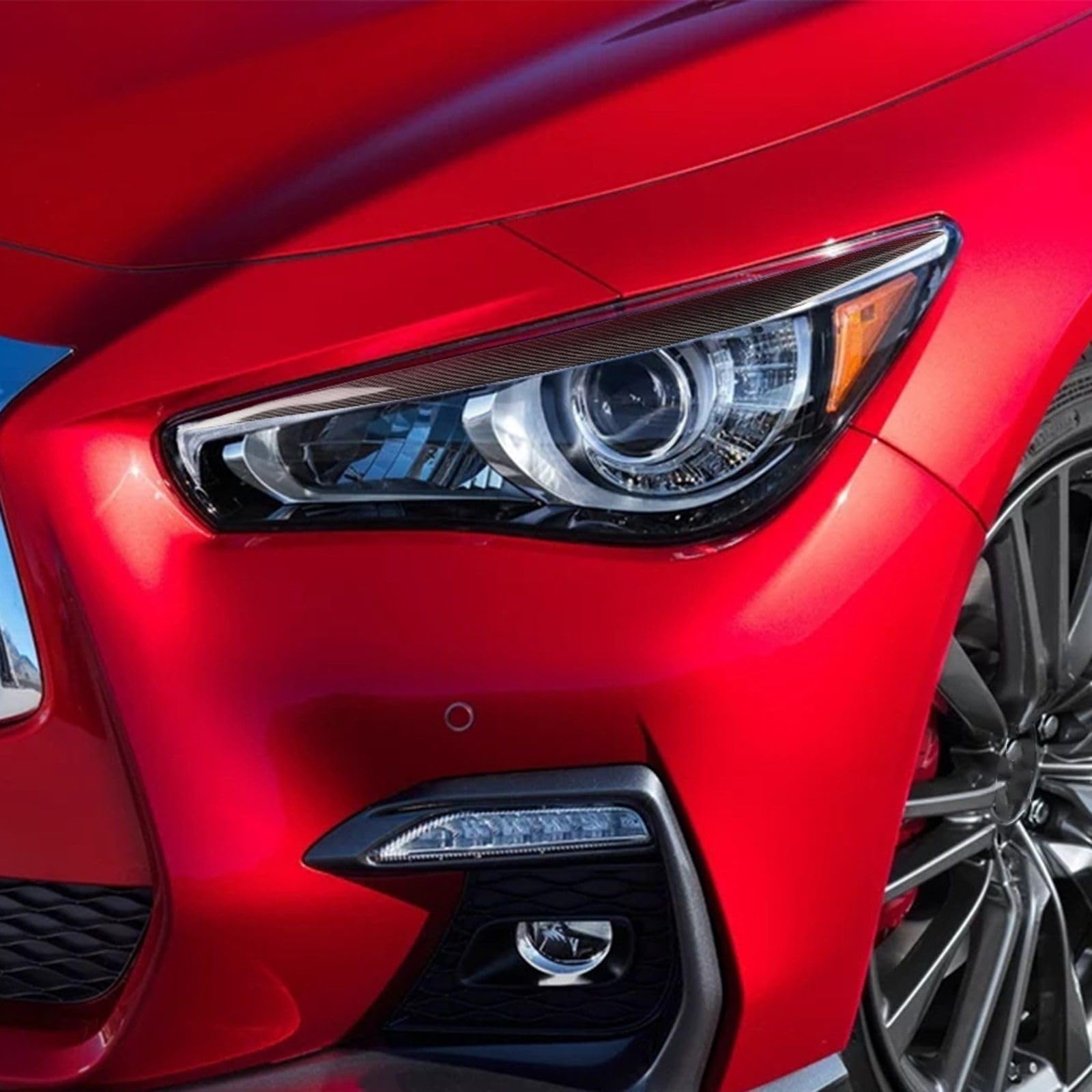 Naklejka na przednią osłonę reflektora, na powiekę i brwi, Compatible With Infiniti, Q50 S 2014-2023