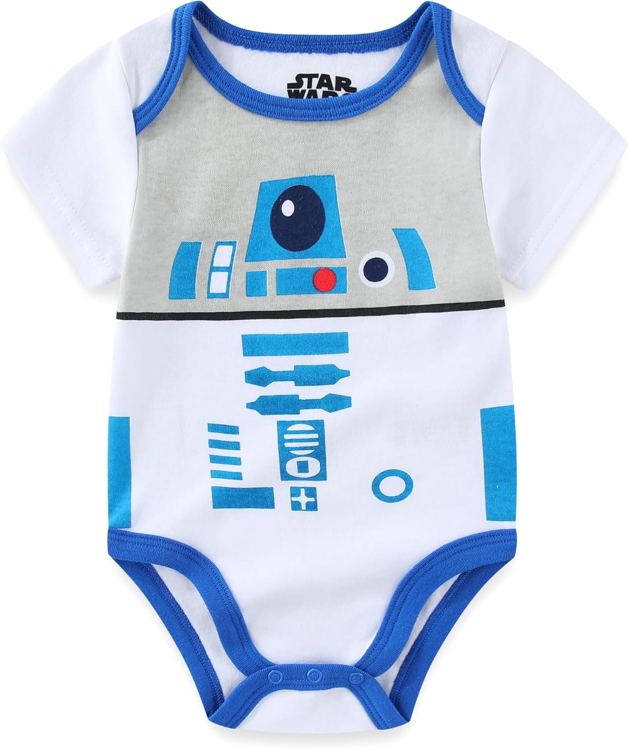 STAR WARS Grogu Baby Boys 5 Pack Bodysuit Creeper Set for Infants