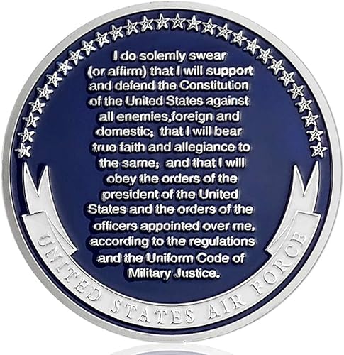 Miniatura 3 de Moneda de desafío de juramento de alistamiento de la Fuerza Aérea de los Estados Unidos para regalos de