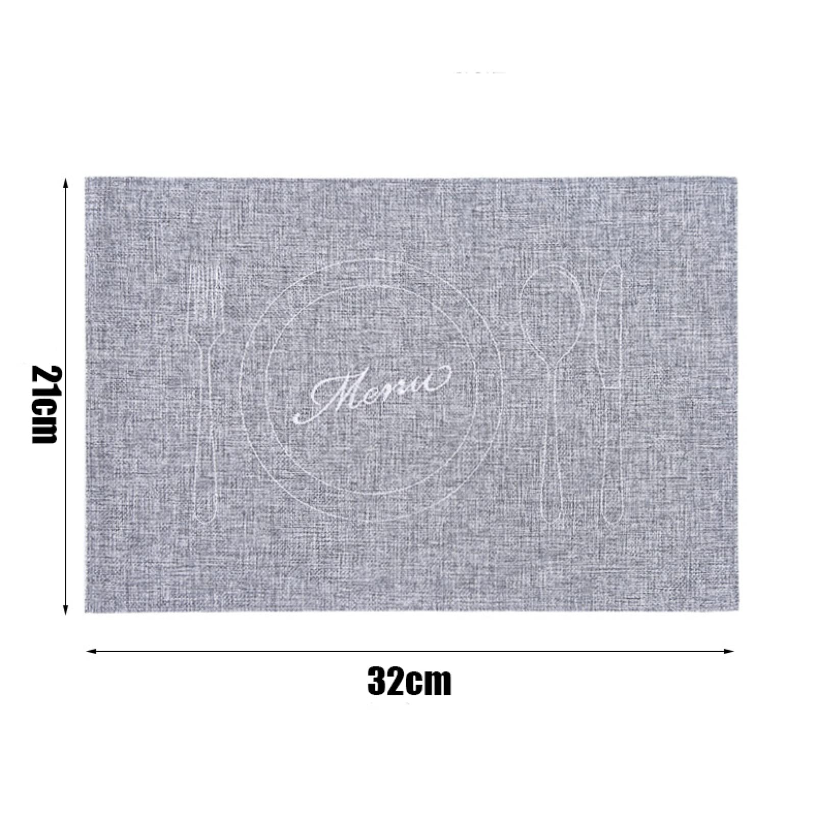 Tischset Set 6 Küche Weihnachten Tischsets Platzsets und Untersetzer 6er Set geflochtene gewebte Tischsets für Esstisch waschbar braun 32 x 21 cm CD045-12