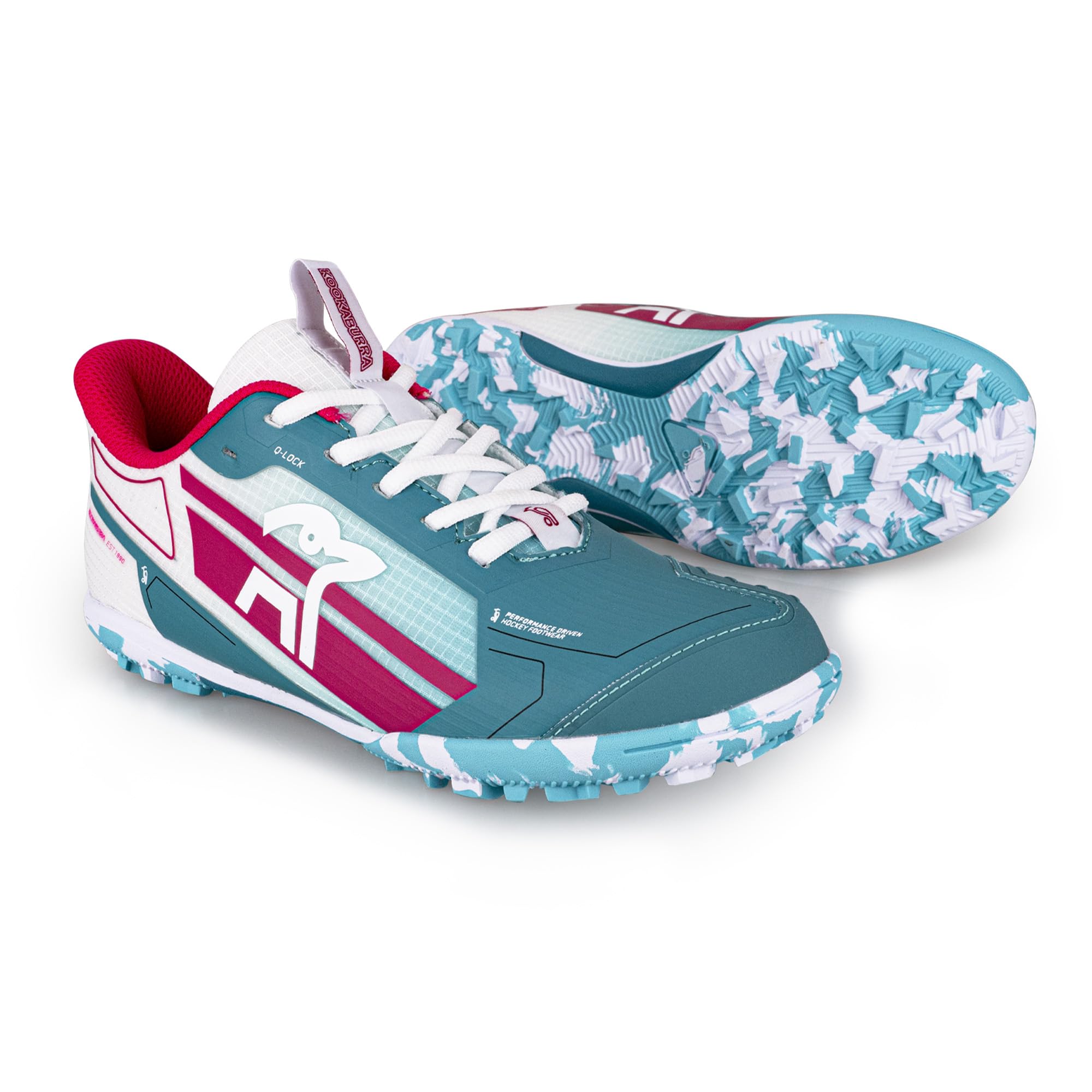 Kookaburra Unisex Kinder Kookaburra Orbit Junior Hockey Shoe |Mint/PinkHockeyschuh