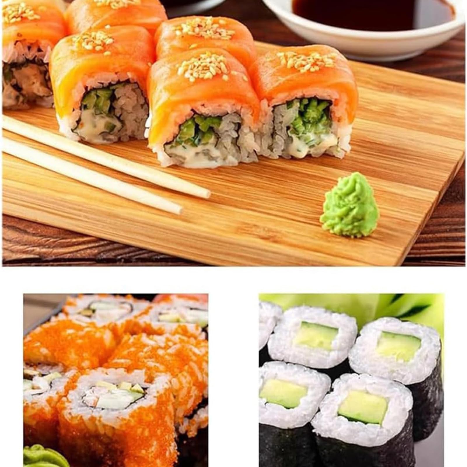 Sushi-Rollschneider – Manuelle Rollmaschine für perfekte Schnitte von Sushi, Reisbällchen, Schinken, Tofu, Mittagessen Fleisch und Gemüse