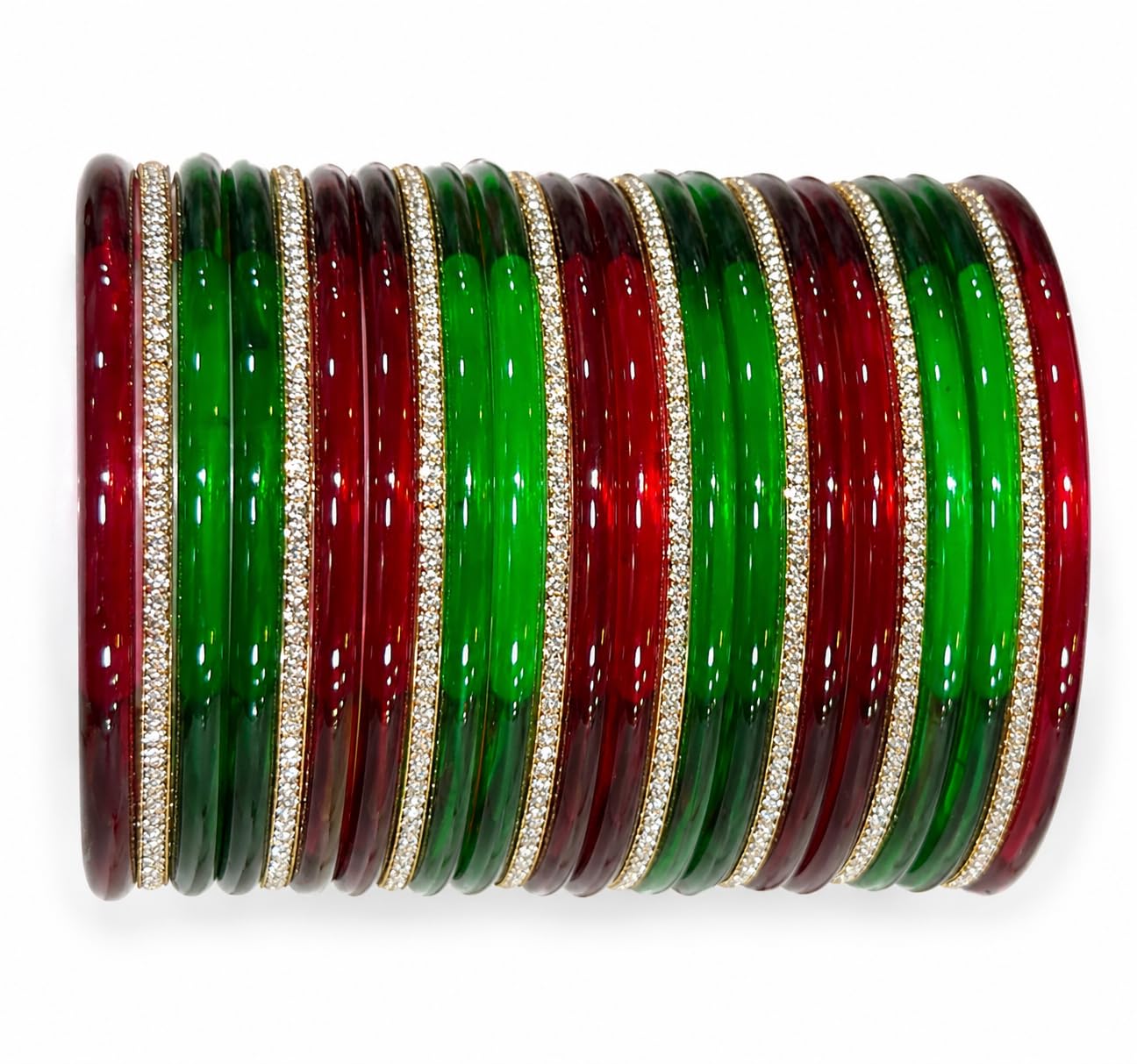 Women's Jelly Bangle Set for Women | Glossy Transparent Bangles | Lightweight Chudi Set for Daily Wear, Party & Festive Use set of 24-image-20