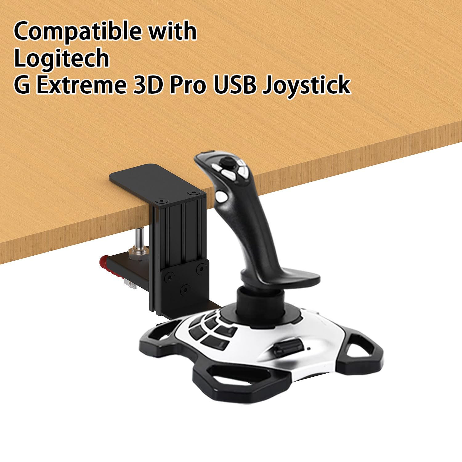 Supporto per il fissaggio su scrivania compatibile con Thrustmaster T.Flight Hotas One/Hotas 4/Stick X, SimTask Farmstick, VelocityOne Flightstick, G Extreme 3D Pro Joystick USB, WINWING URSA MINOR Jo