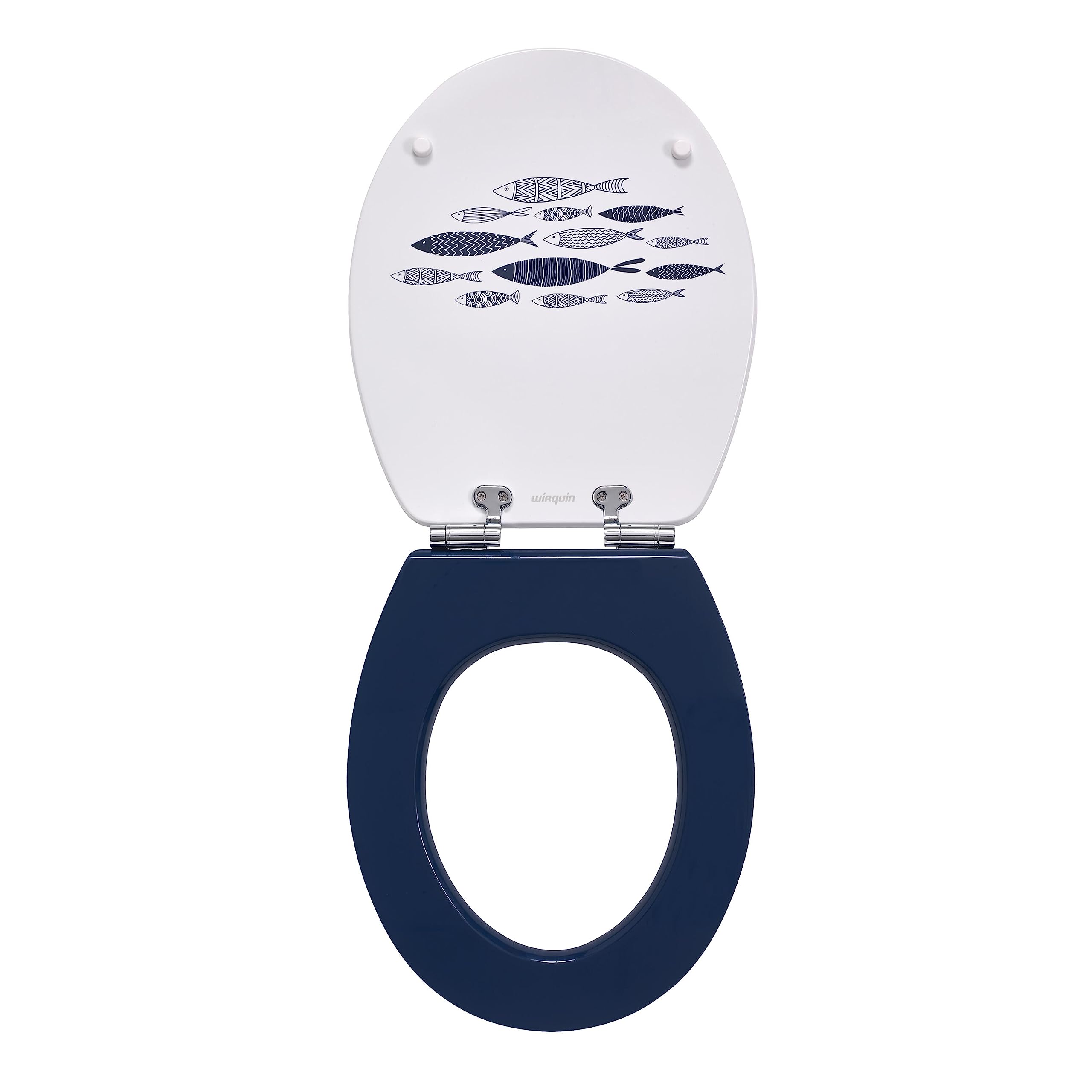 Wirquin 20722979 Sedile WC Diplomant con freno di caduta, bianco