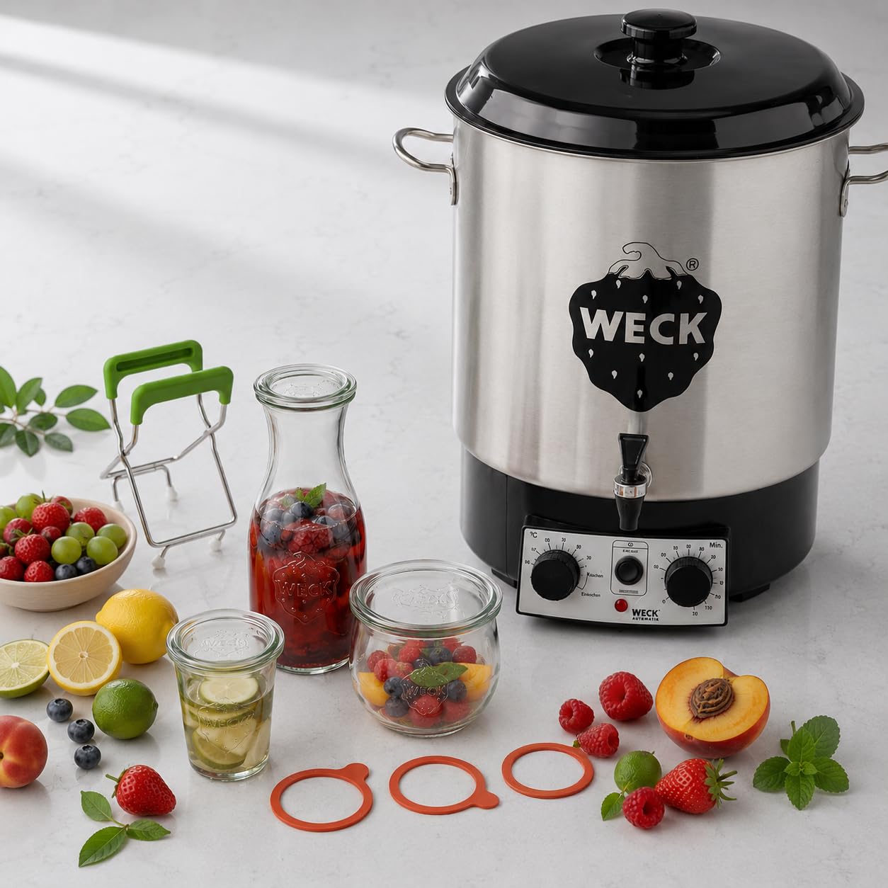 Weck Set master per conserve, 18 barattoli e accessori