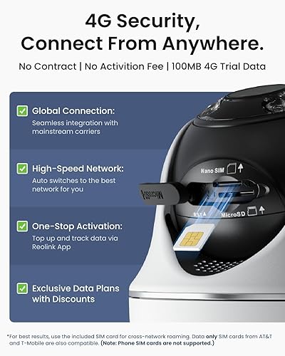 Miniatura 5 de REOLINK Cámara de seguridad celular de 5MP 4G LTE para exteriores, panorámica de 360, tarjeta SD Sim+32GB incluida, alimentación solar inalámbrica,