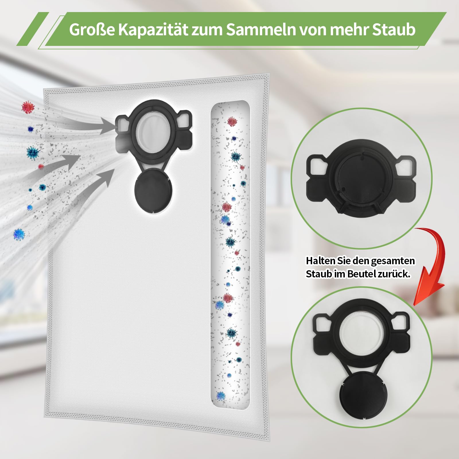 3 m zuigslang compatibel met Makita stofzuiger VC200L / VC2010L / VC2012L / VC2512L / VC3011L / VC3012L / VC3012M / VC3511L, alternatief voor originele P-81739